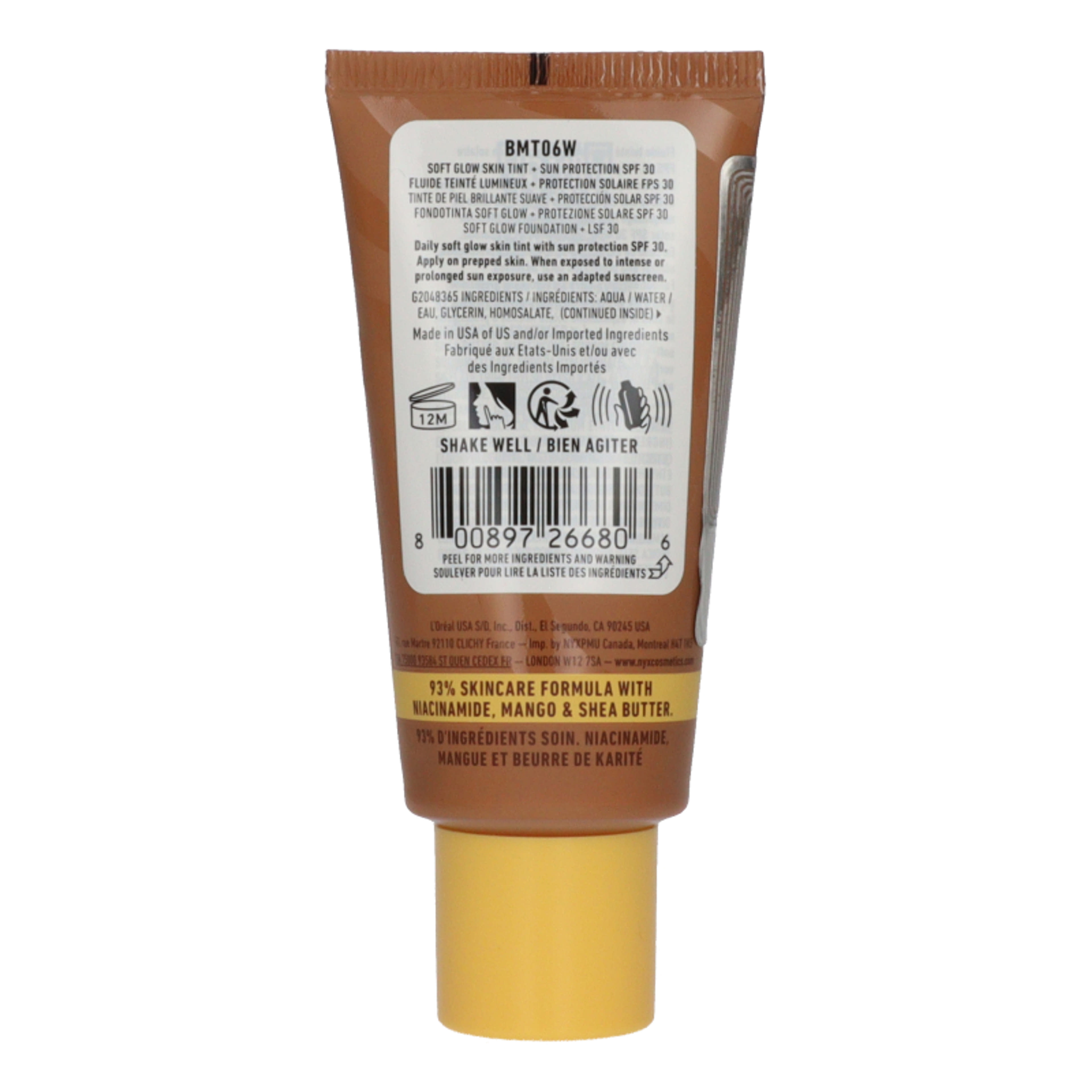 NYX Professional Makeup Buttermelt alapozó SPF30 /Praline Butta - 1 db-3