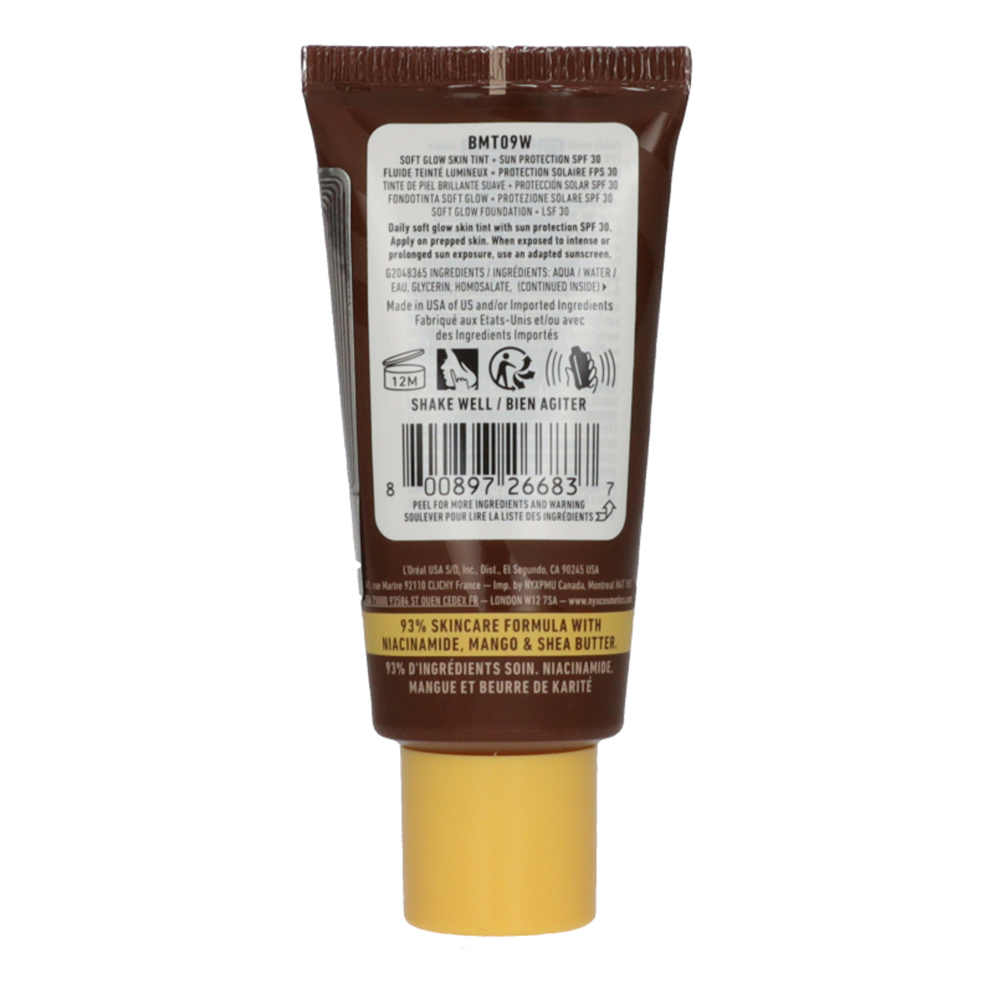NYX Professional Makeup Buttermelt alapozó SPF30 /Hazelnu Butta - 1 db-3