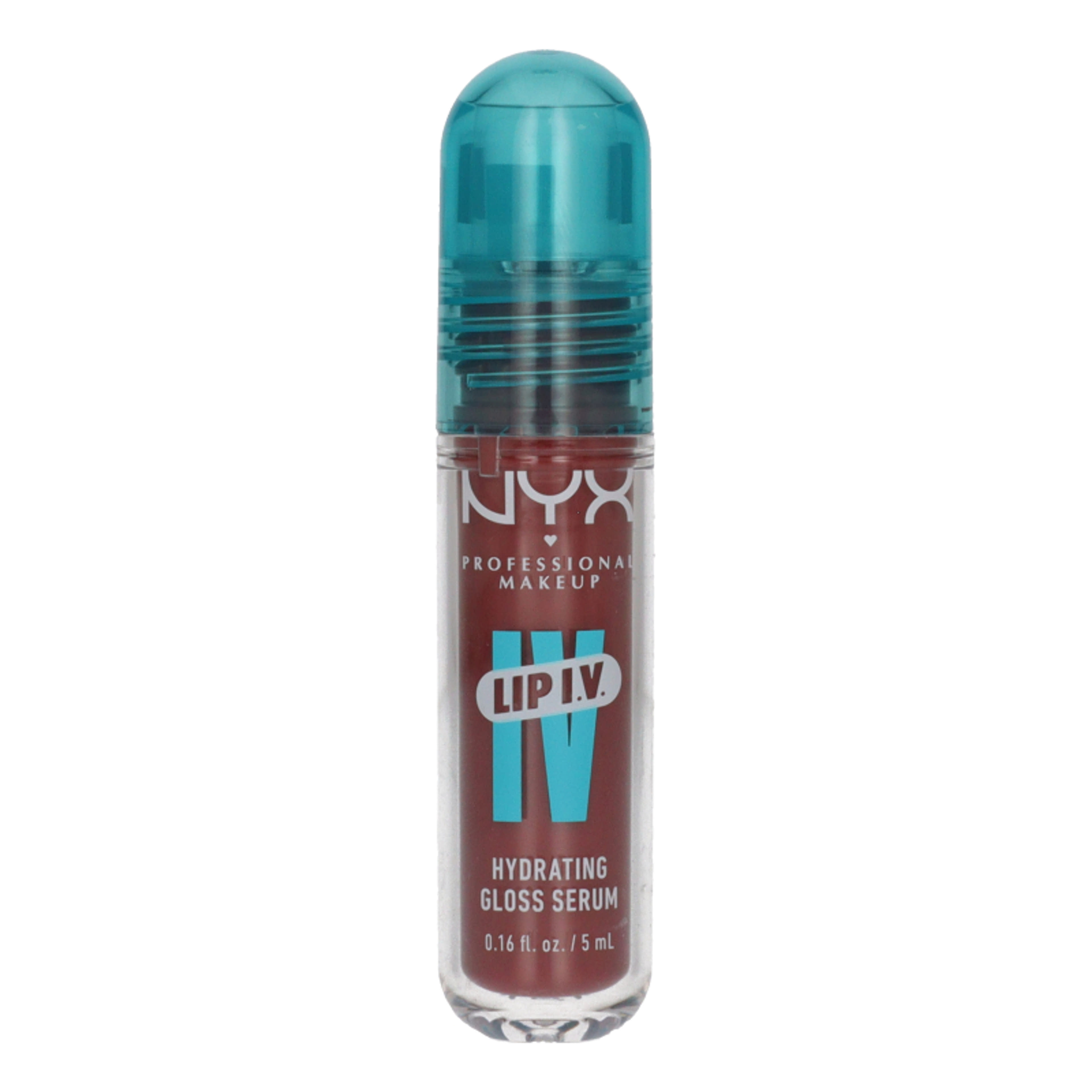 NYX Professional Makeup I.V Hydrating Lip Gloss Statin ajakfény /Blush Rush  - 1 db