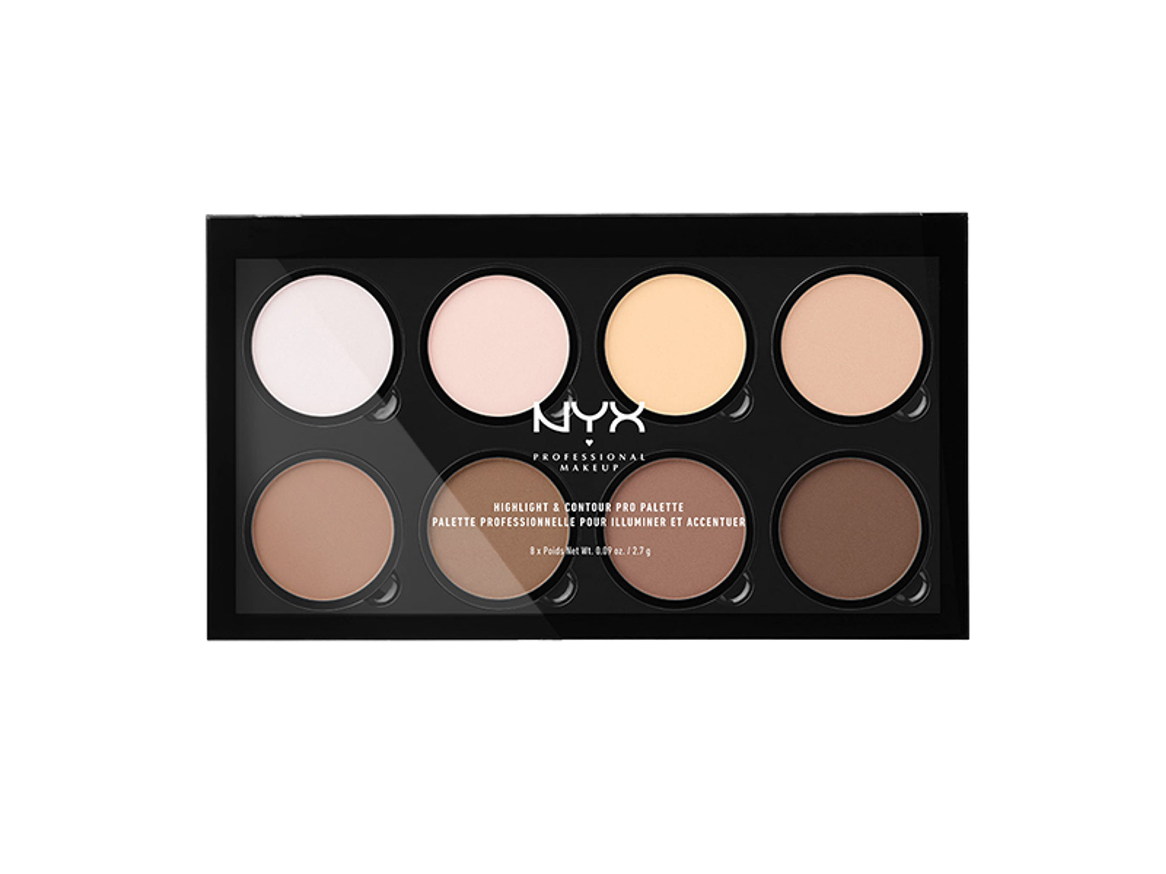 NYX Professional Makeup Highlight & Contour Pro Palette arckontúr paletta - 1 db-1