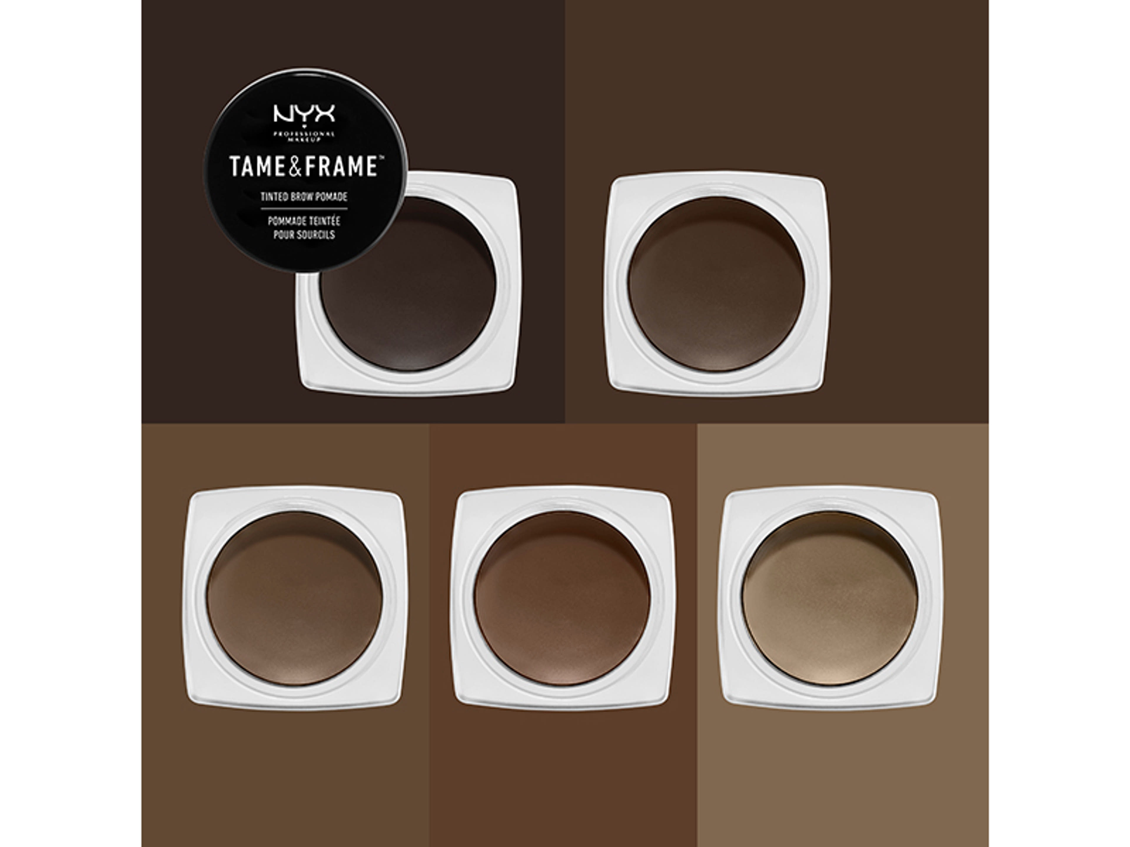 NYX Professional Makeup Tame&Frame Brow Pomade szemöldök pomádé, Chocolate - 1 db-6