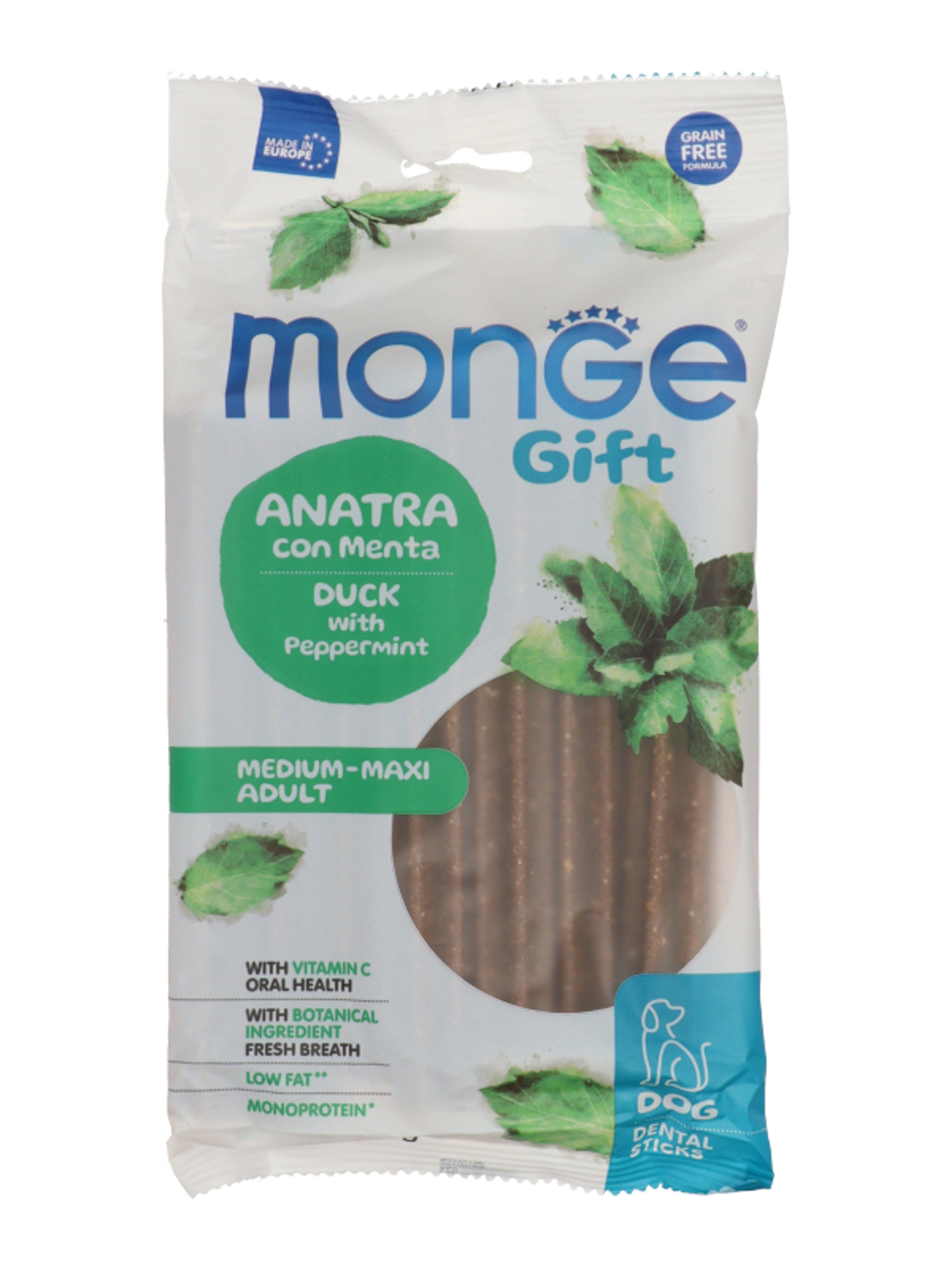 Monge Gift Denta Maxi jutalomfalat kutyáknak kacsával és mentával - 270 g