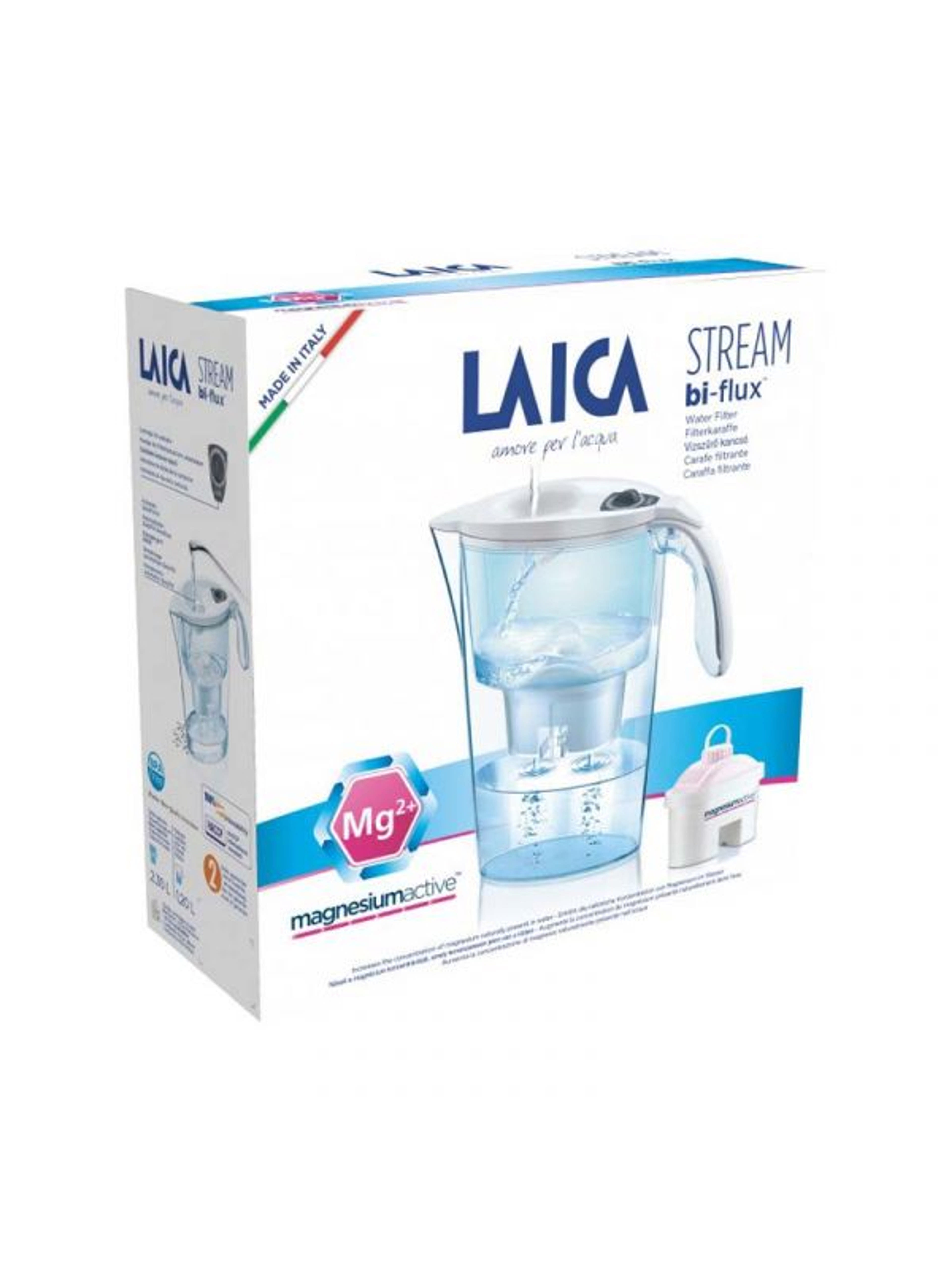 Laica Stream Line vízszűrő kancsó fehér - 1 db