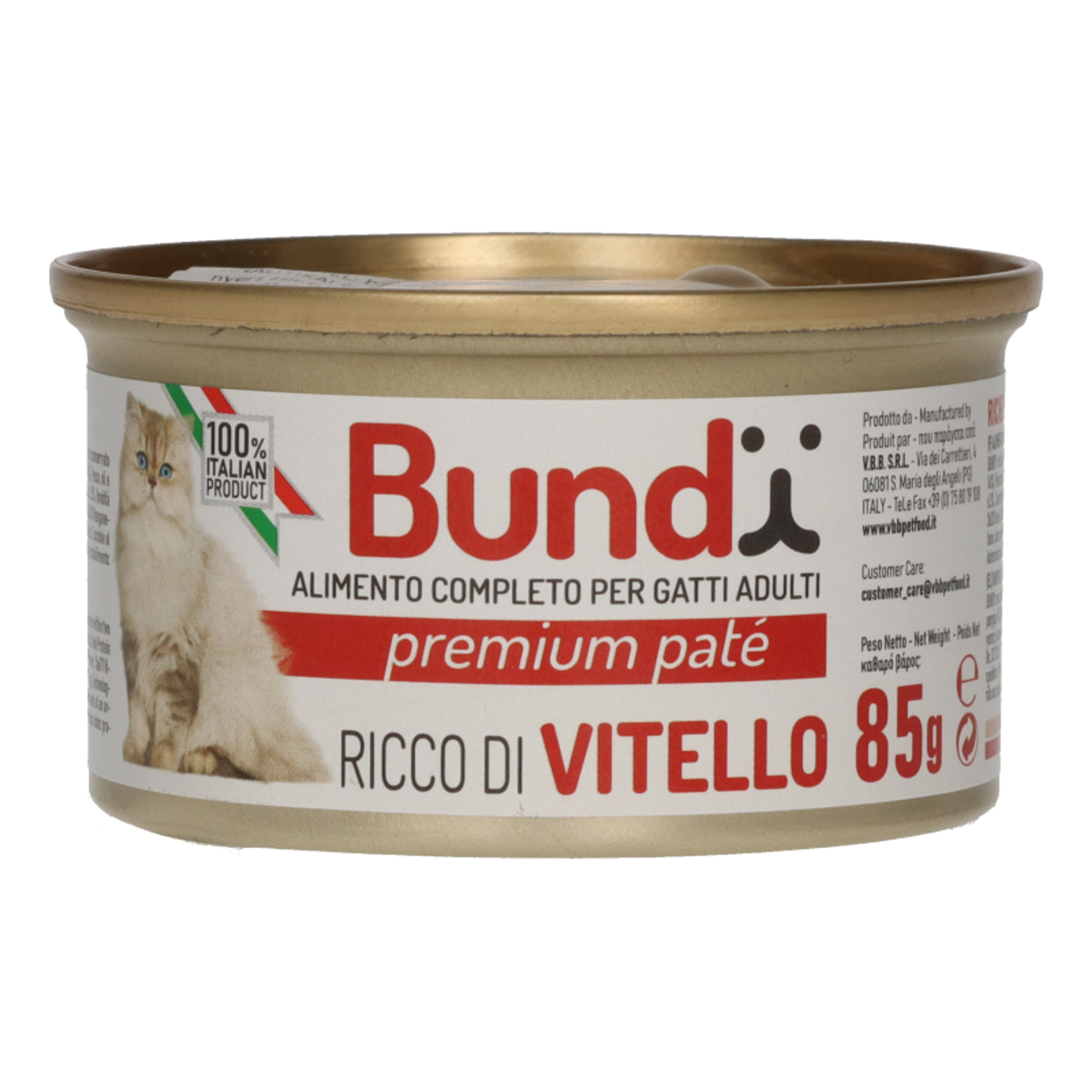 Bundy teljes értékű macska konzerv borjúhússal - 85 g-1