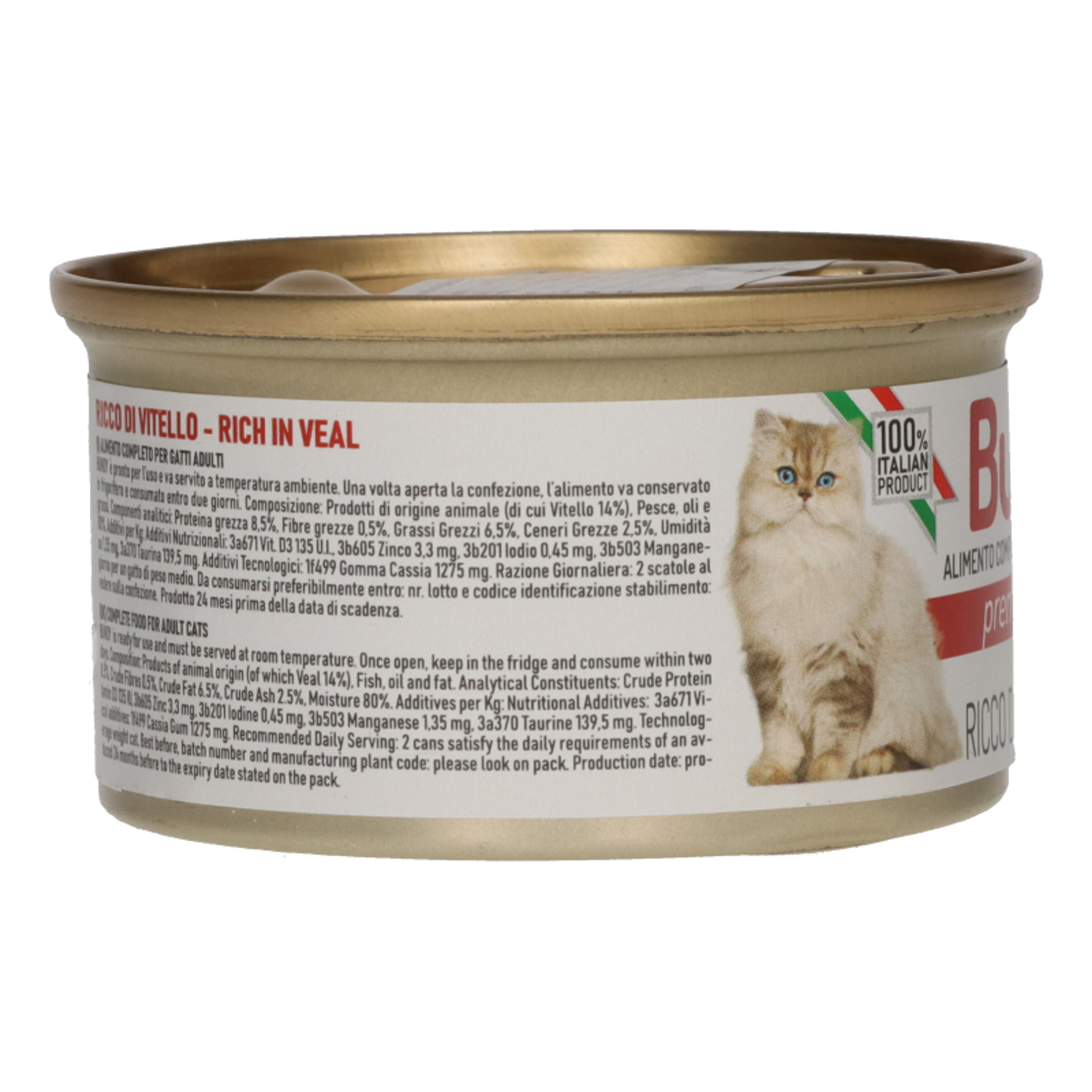 Bundy teljes értékű macska konzerv borjúhússal - 85 g-3