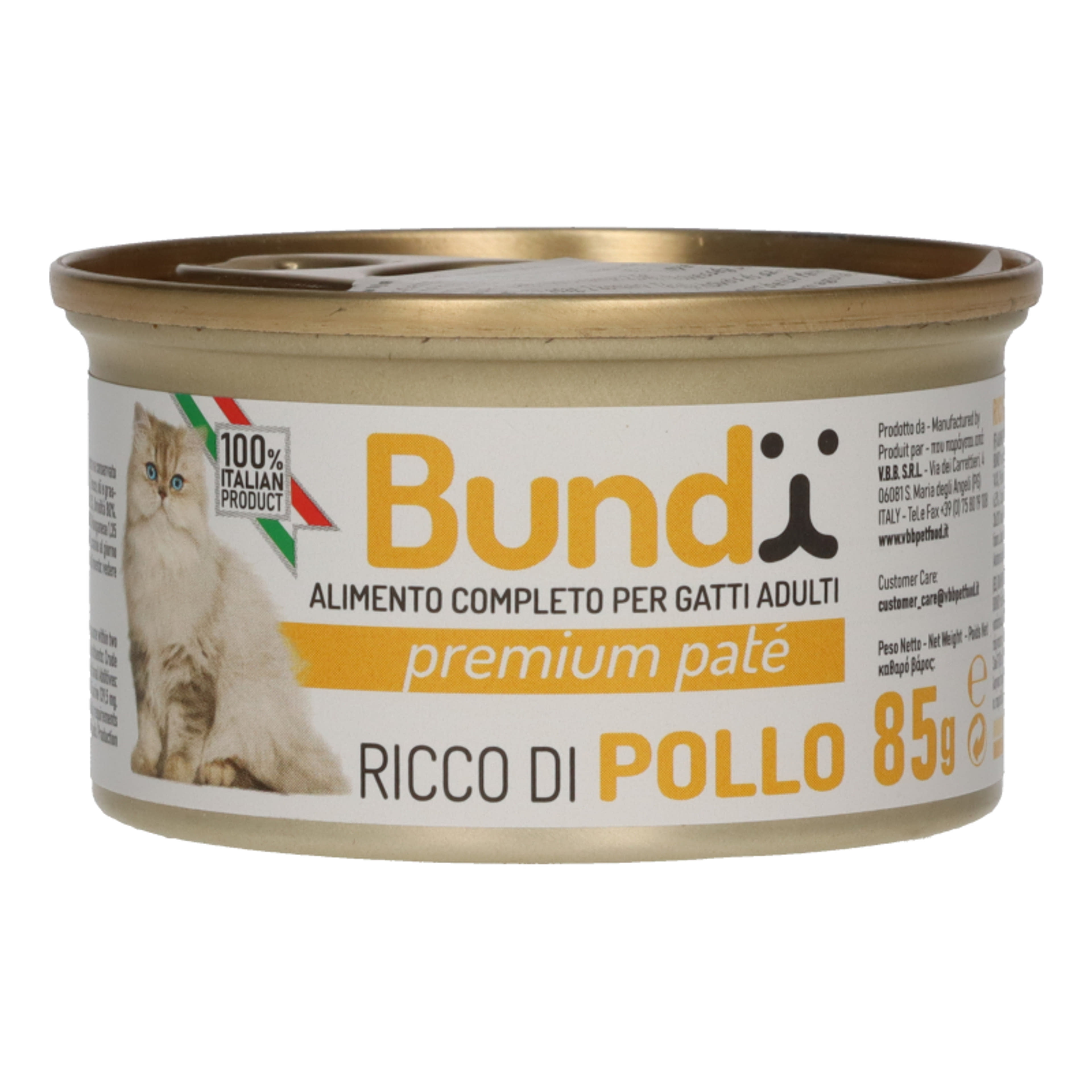 Bundy teljes értékű macska konzerv csirkehússal - 85 g-1