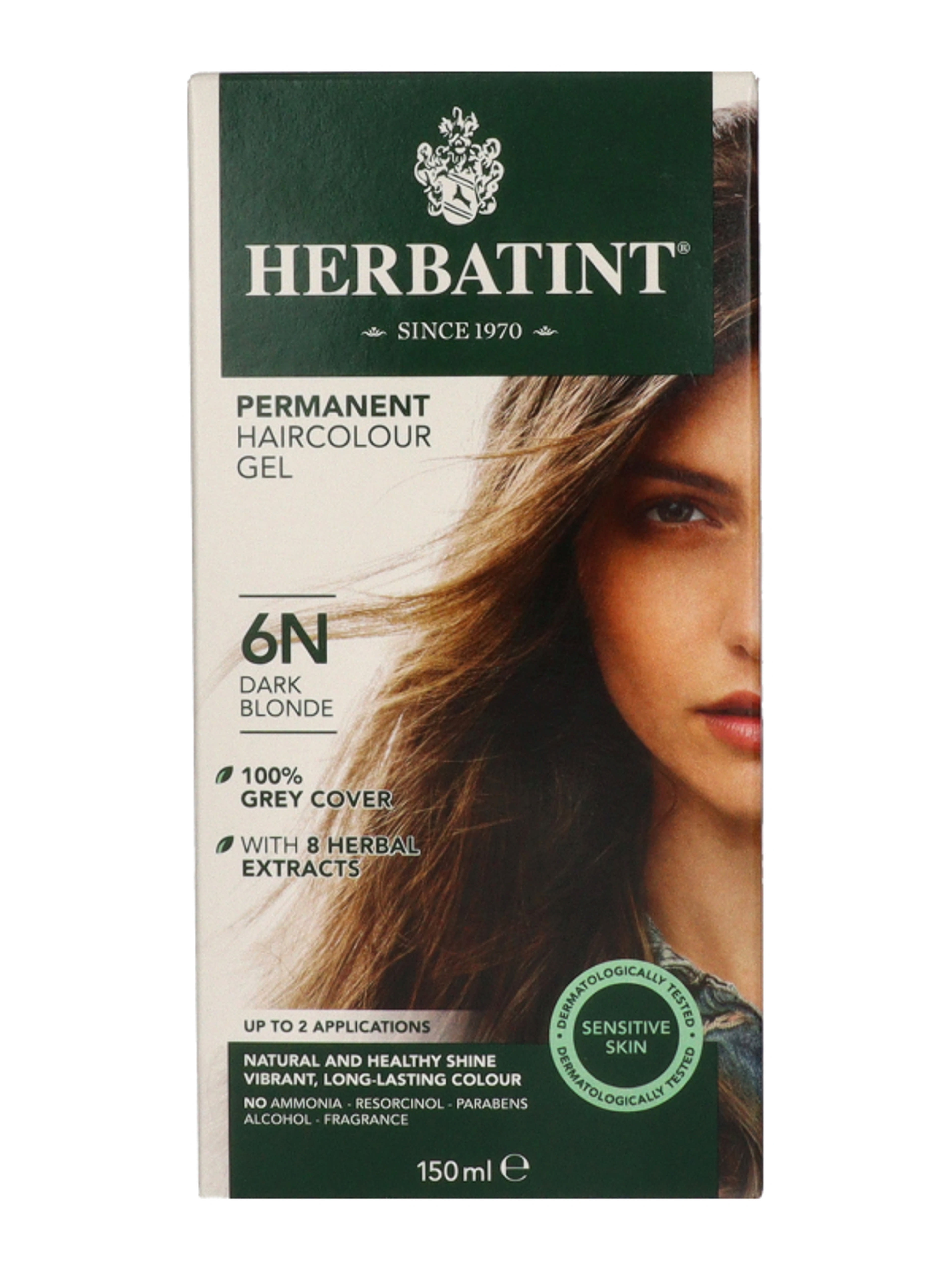 Herbatint tartós hajfesték /6N világos barna - 220 ml