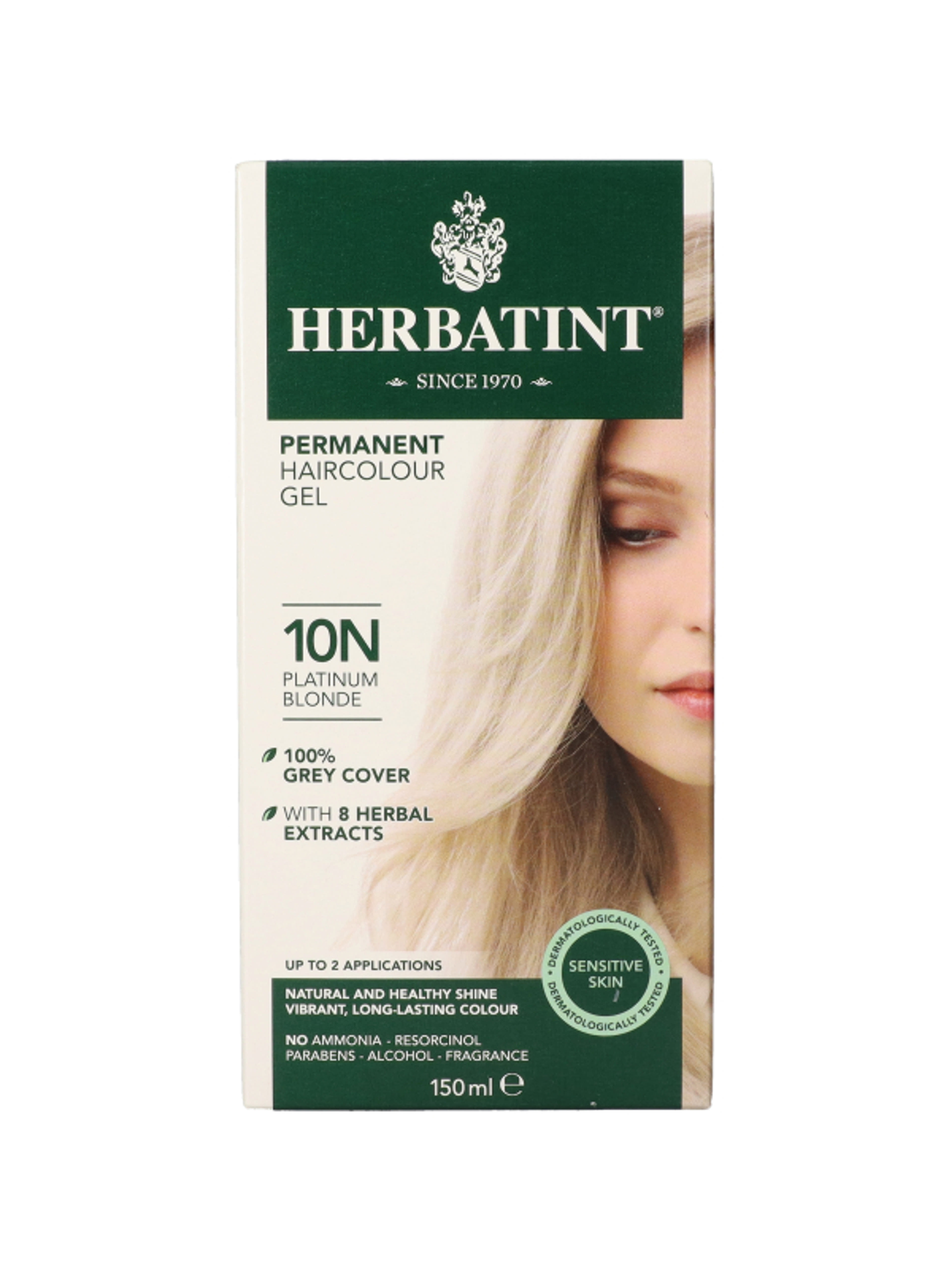 Herbatint hajfesték, 10N platinaszőke - 150 ml