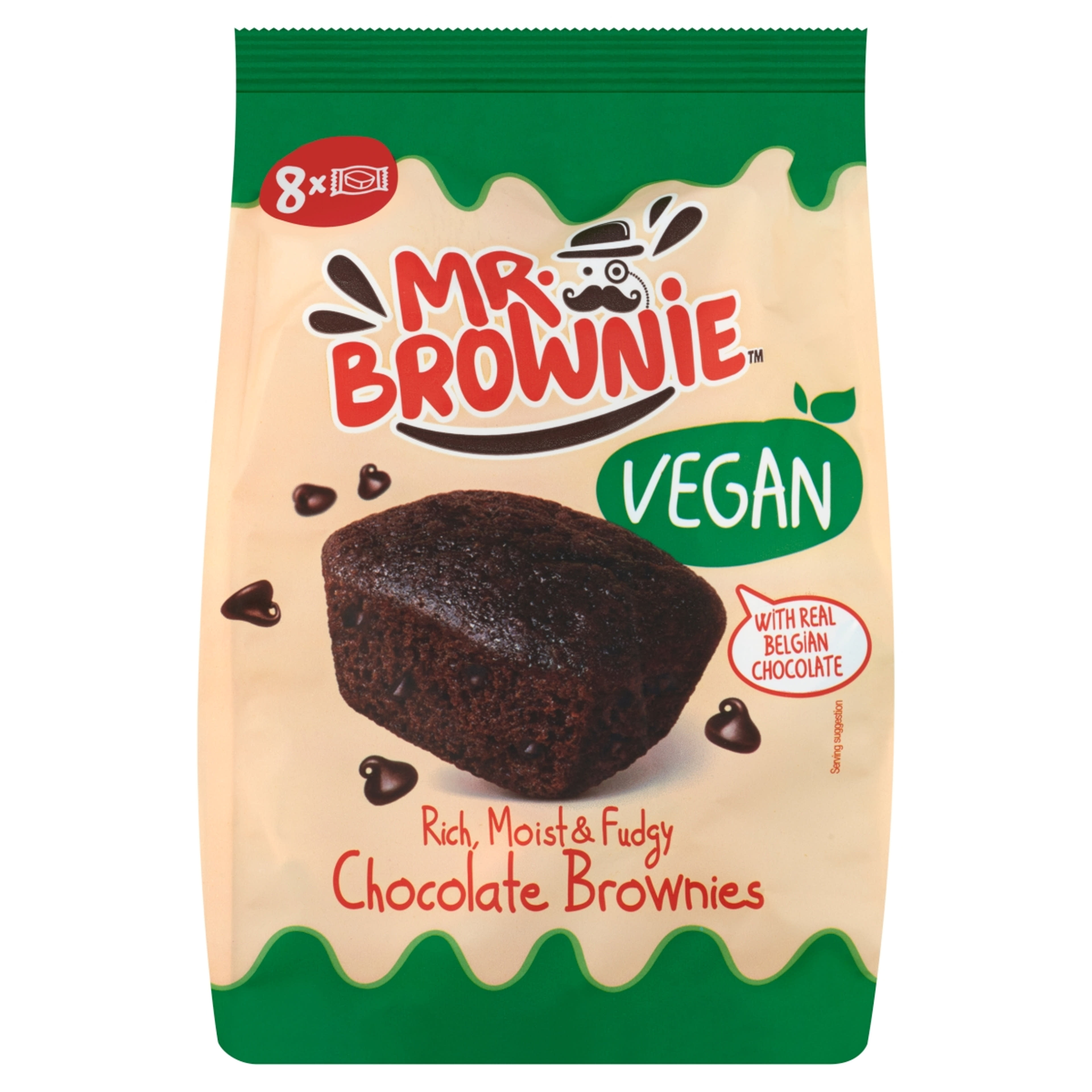 Mr.Brownie Vegán mini brownie belga csokoládéval - 200 g