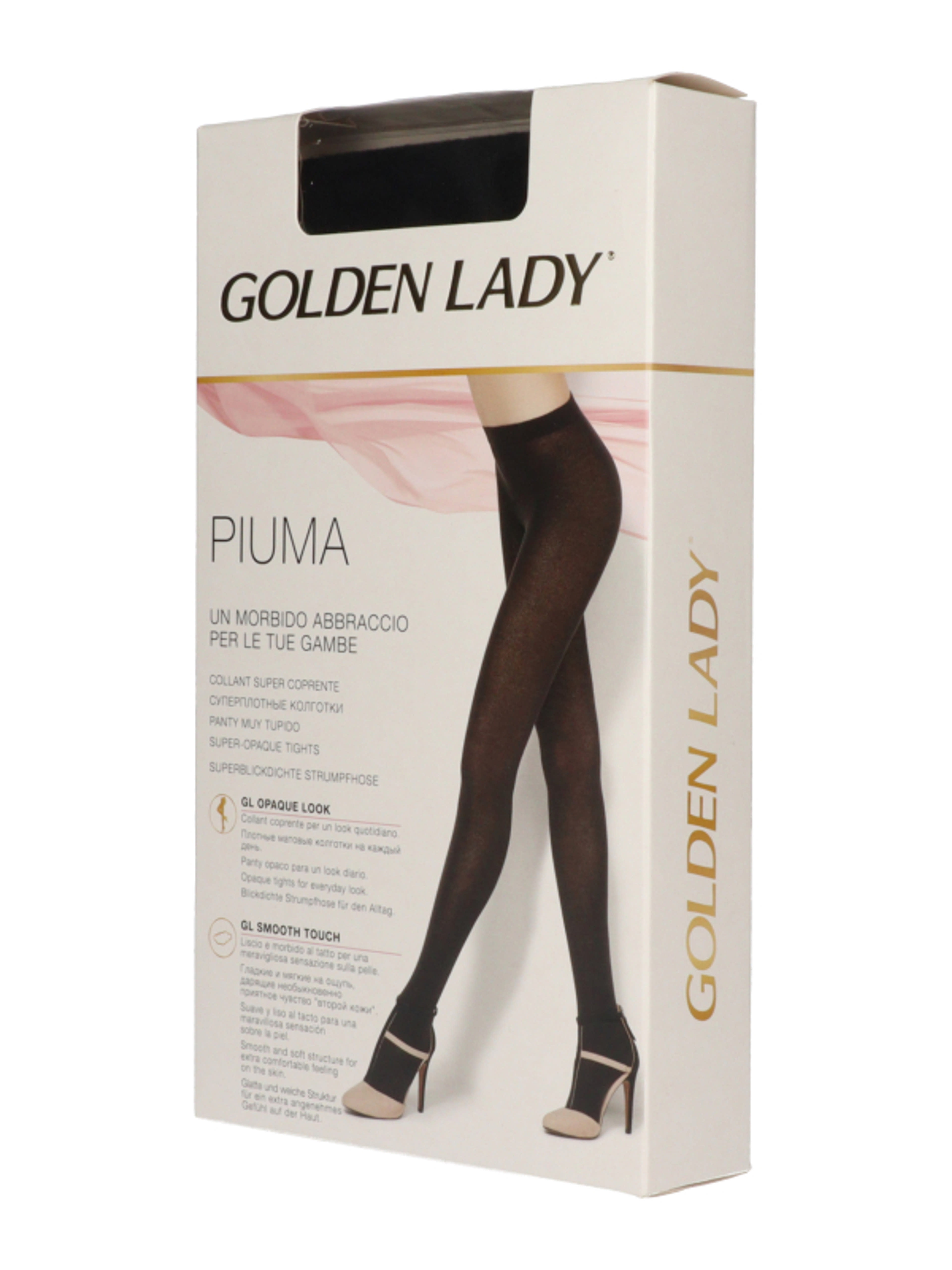 Golden Lady Piuma harisnya /fekete L-es - 1 db-2