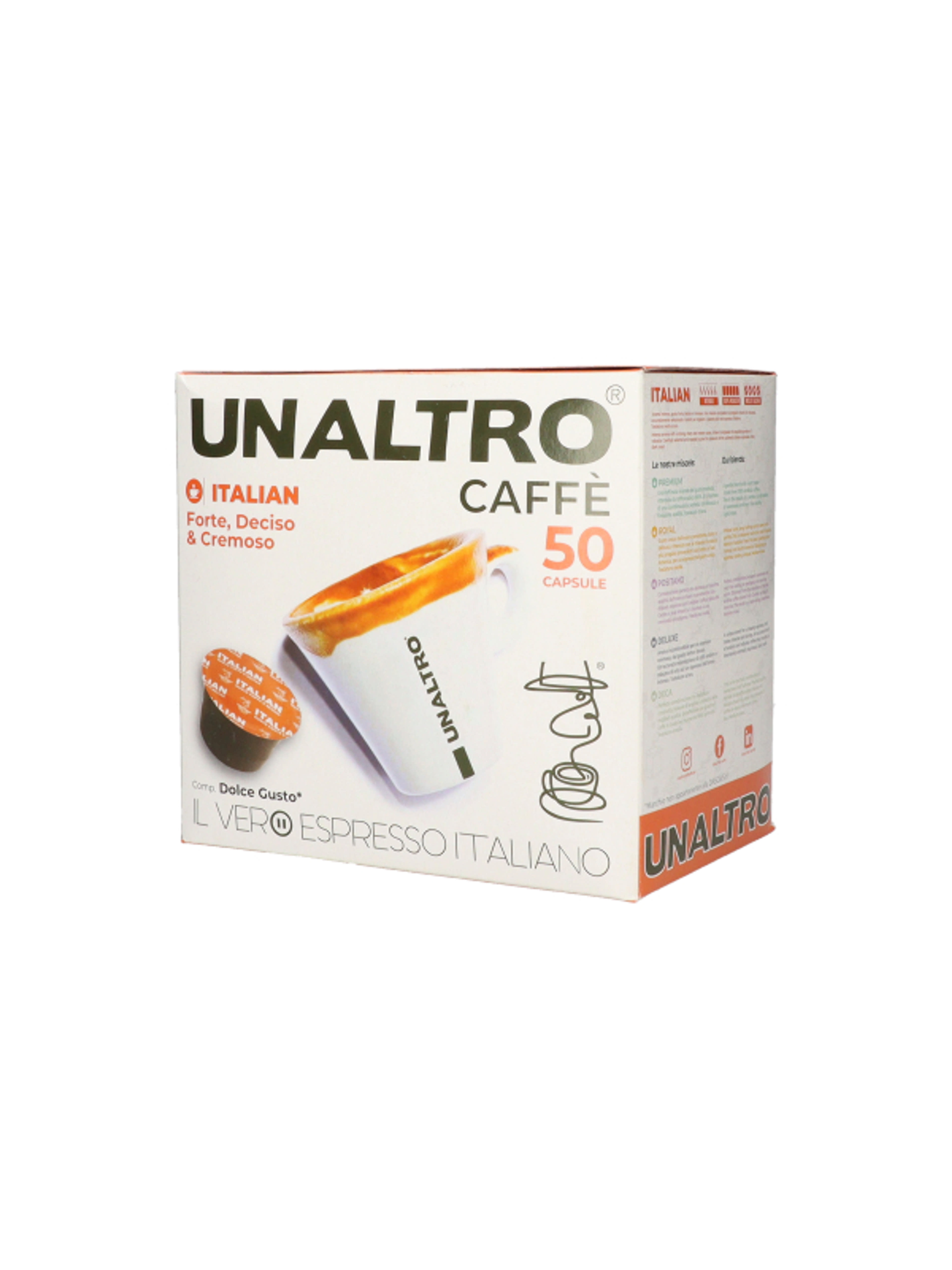 Unaltro Italian Blend Dolce Gusto kávékapszula - 50 db-3