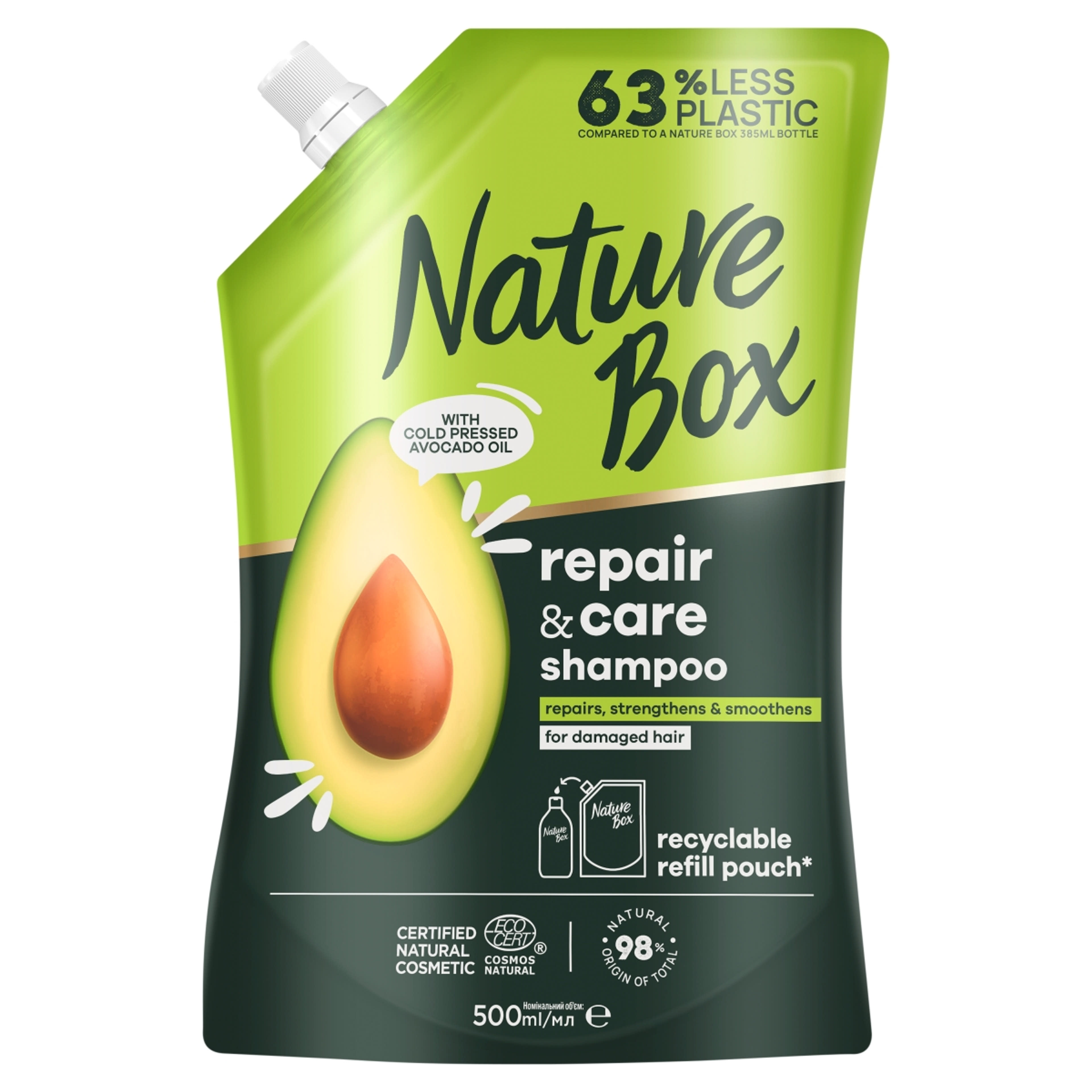 Nature Box sampon utántöltő avokádó - 500 ml-1