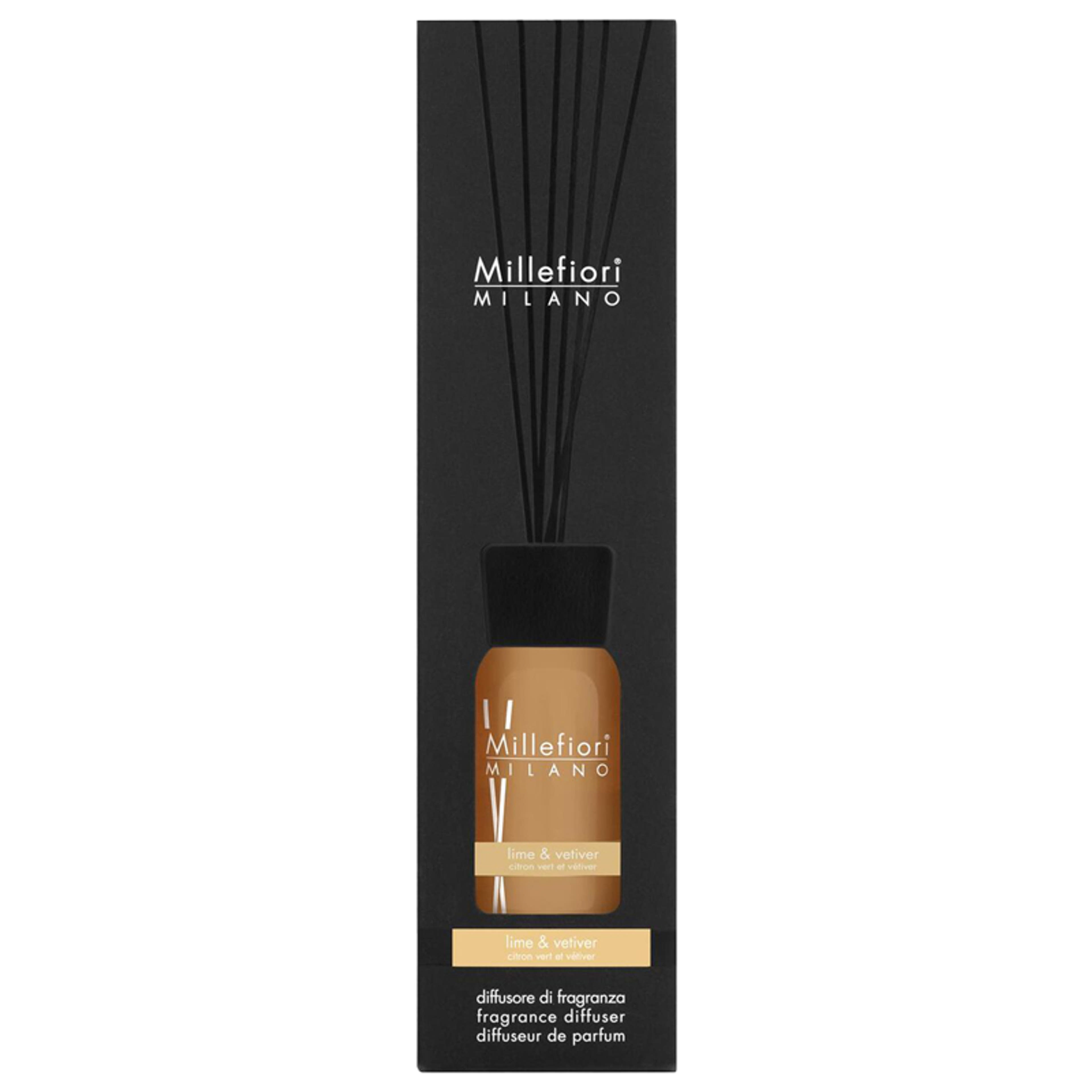 Millefiori Milano Lime&Vetiver exkluzív pálcás illatosító - 100 ml