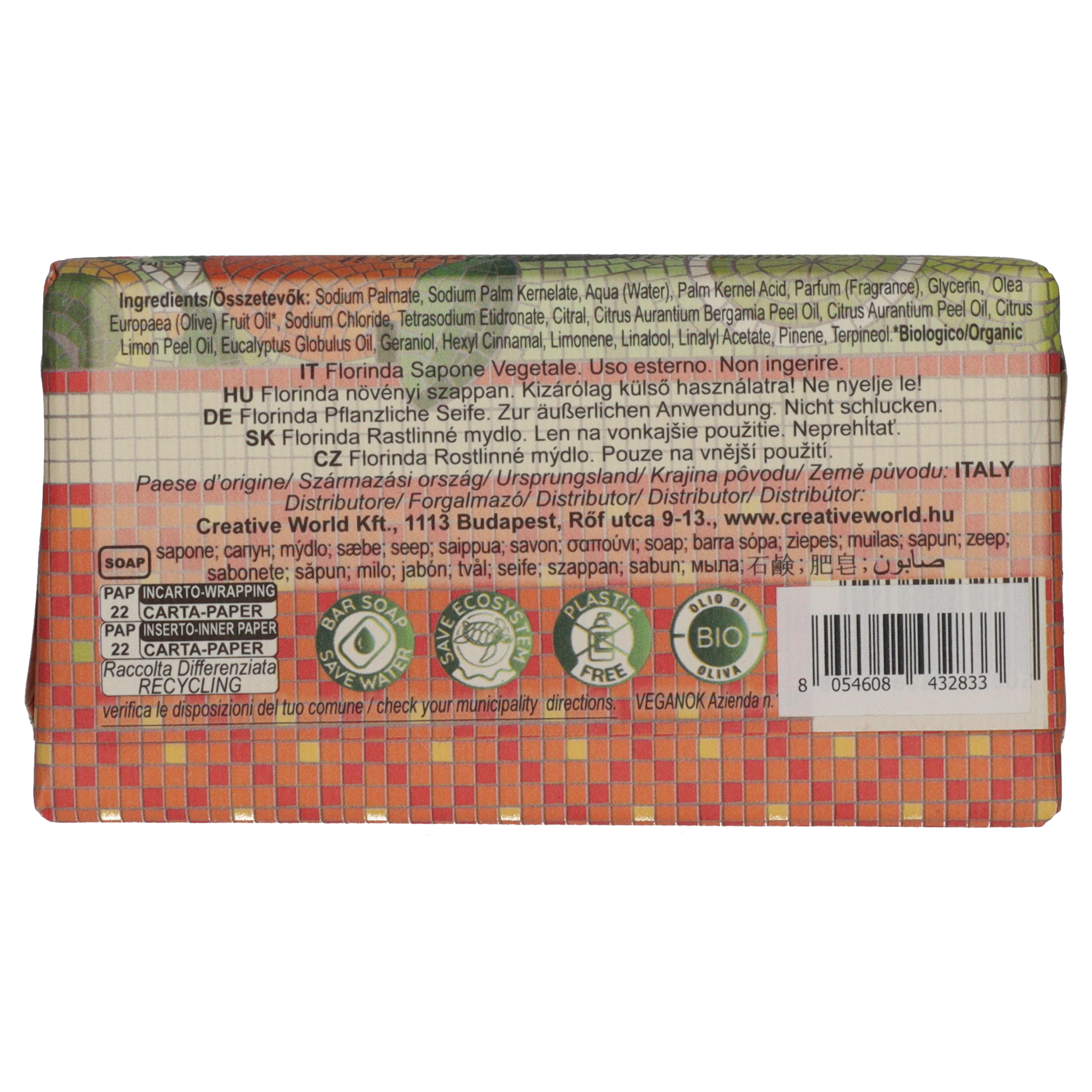 Florinda kézműves szappan mediterrán citrus - 100 g-3