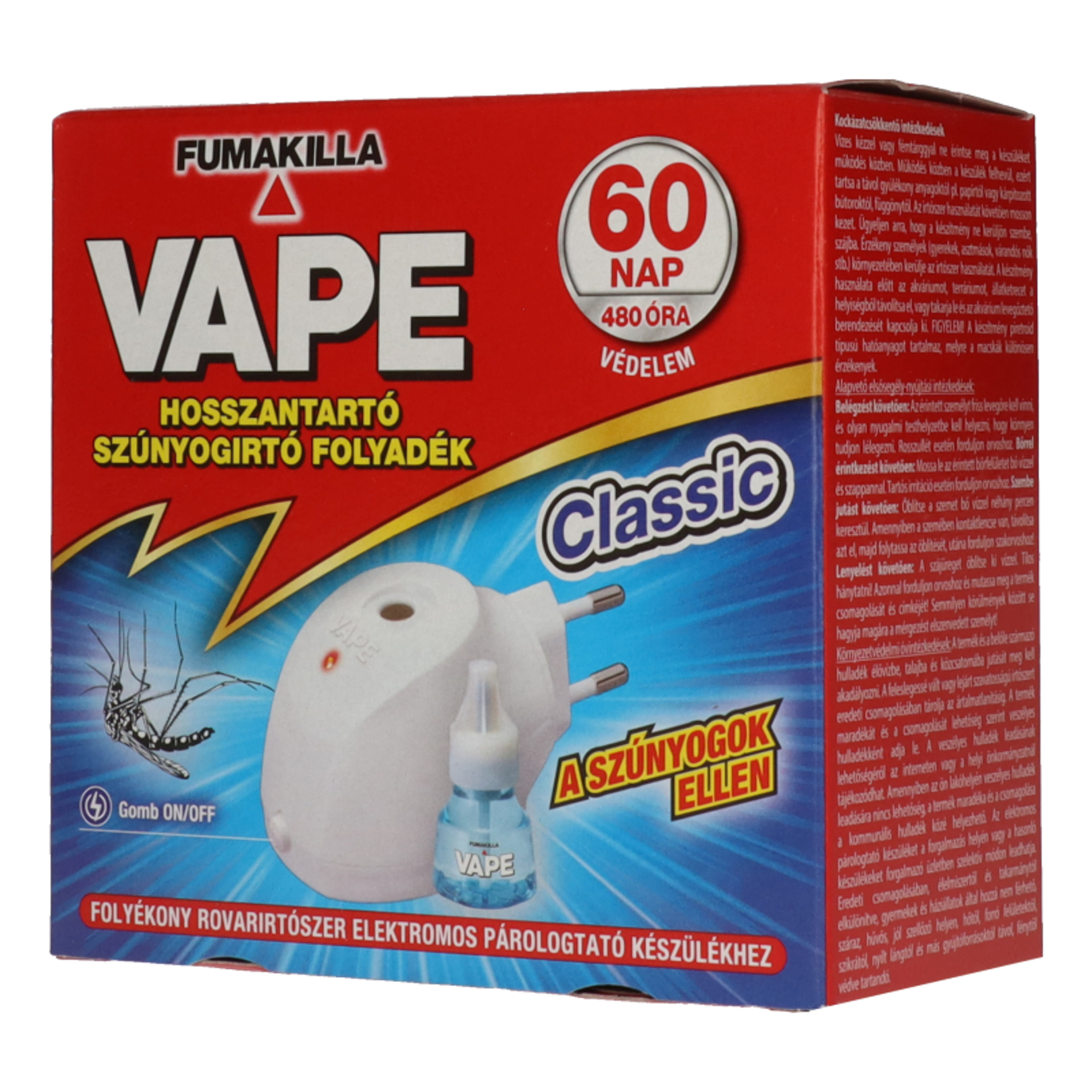 Vape Classic elektromos  készülék  szúnyogirtó folyadékkal - 30 ml-2