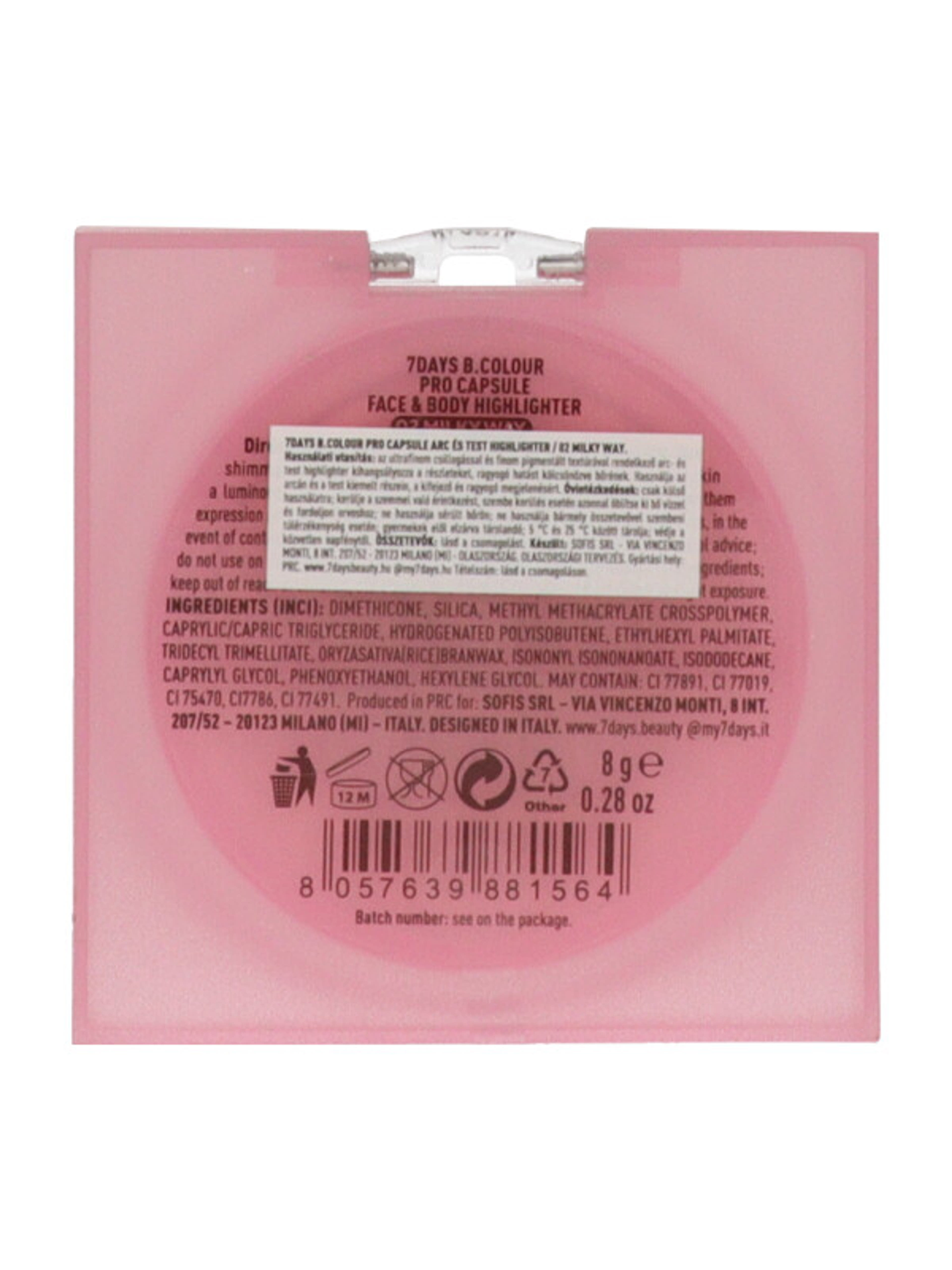 B.Colour Professional Capsule highilighter /02 milky - 1 db-2