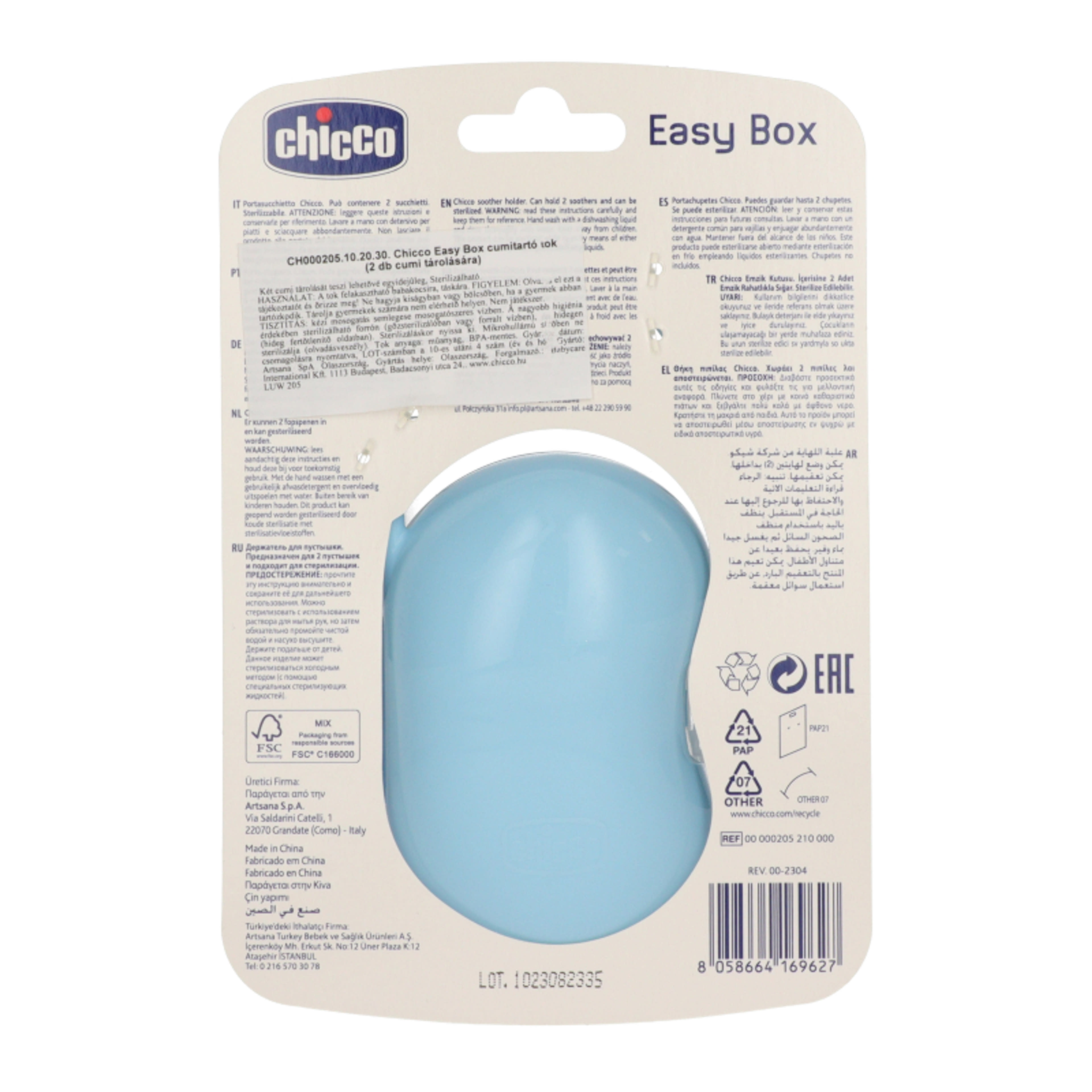 Chicco cumitaró doboz /kék - 1 db-3