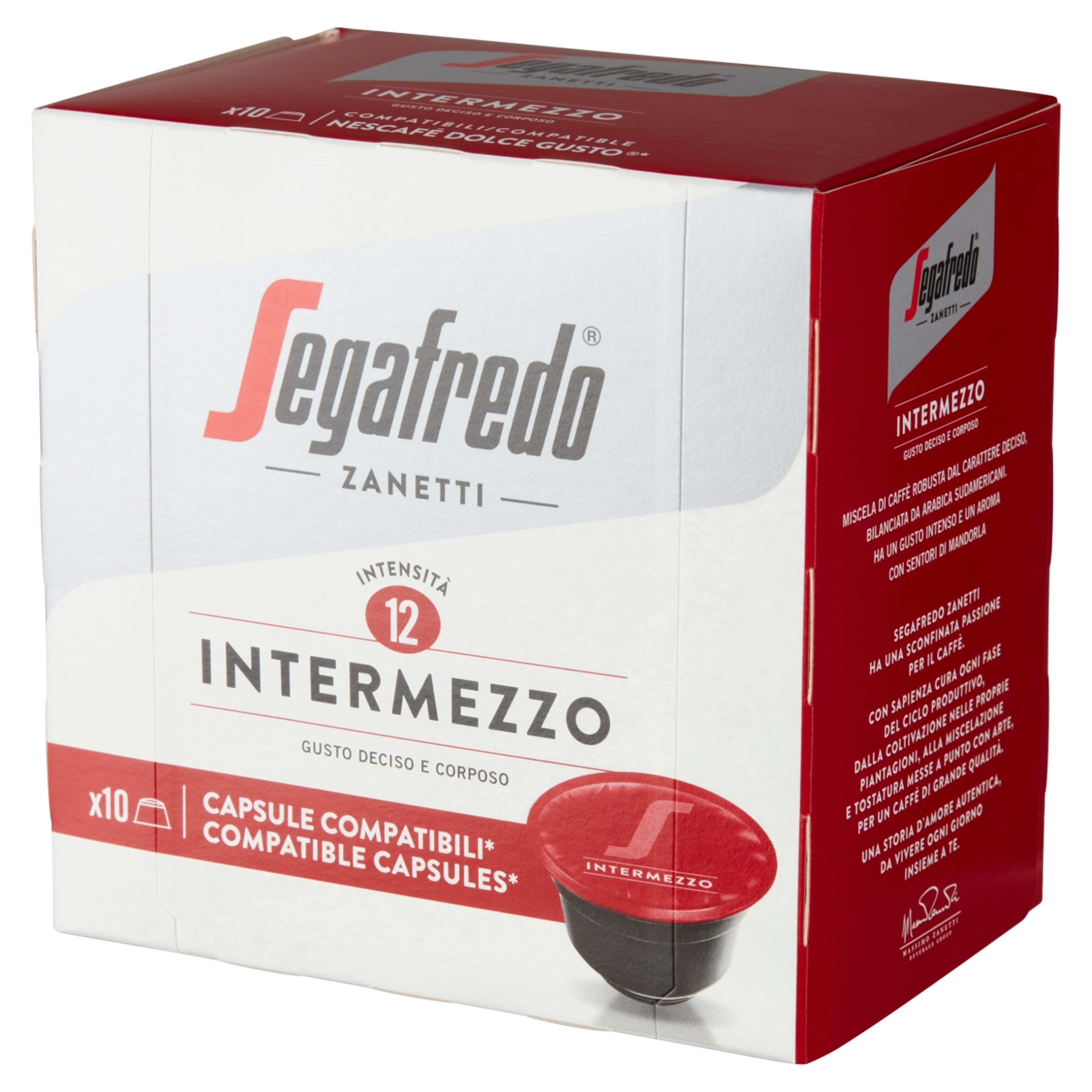 Segafredo Intermezzo Dolce Gusto kávékapszula - 10 db-2
