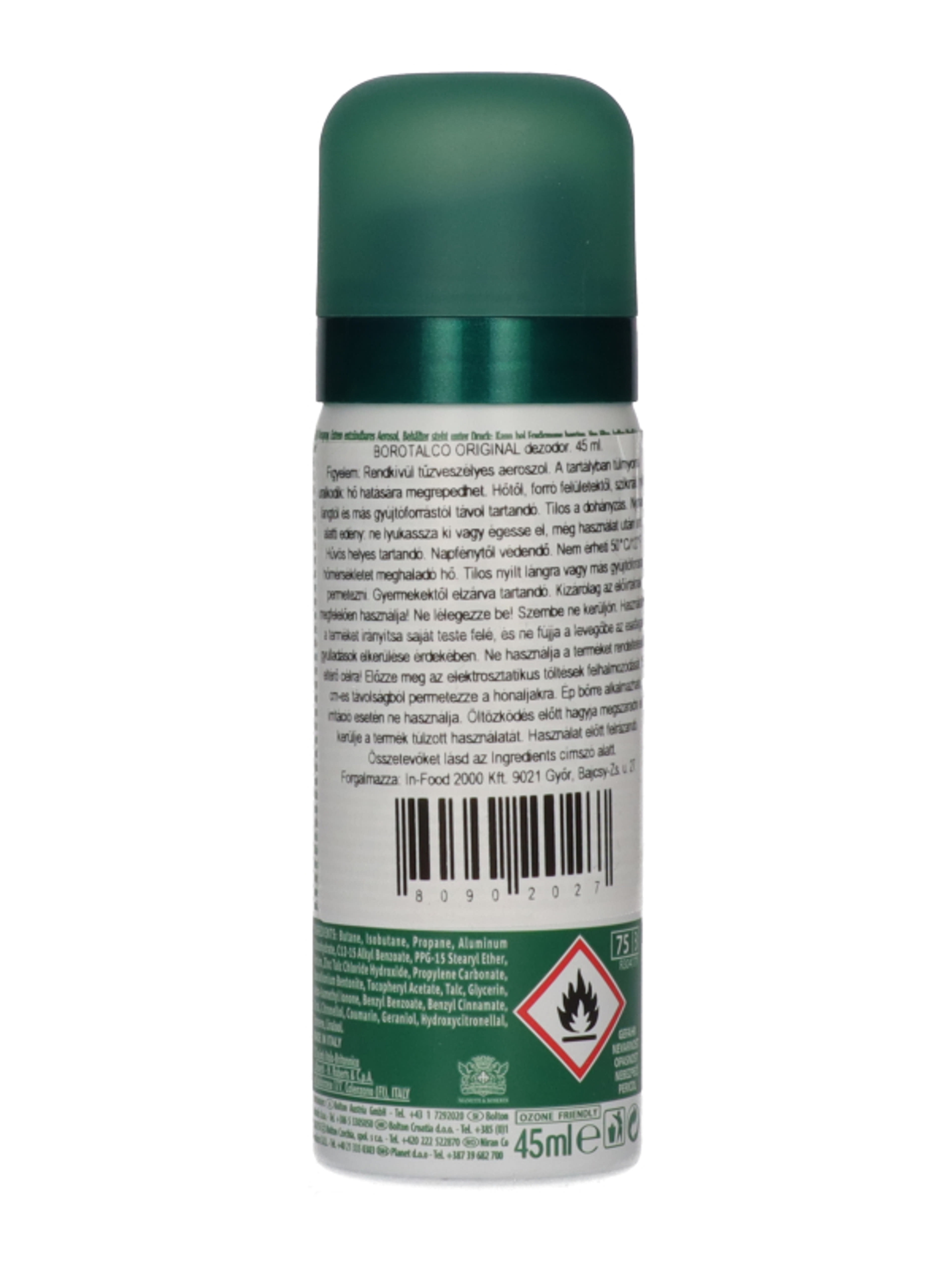 Borotalco Original dezodor spray utazó méretben - 45 ml-2