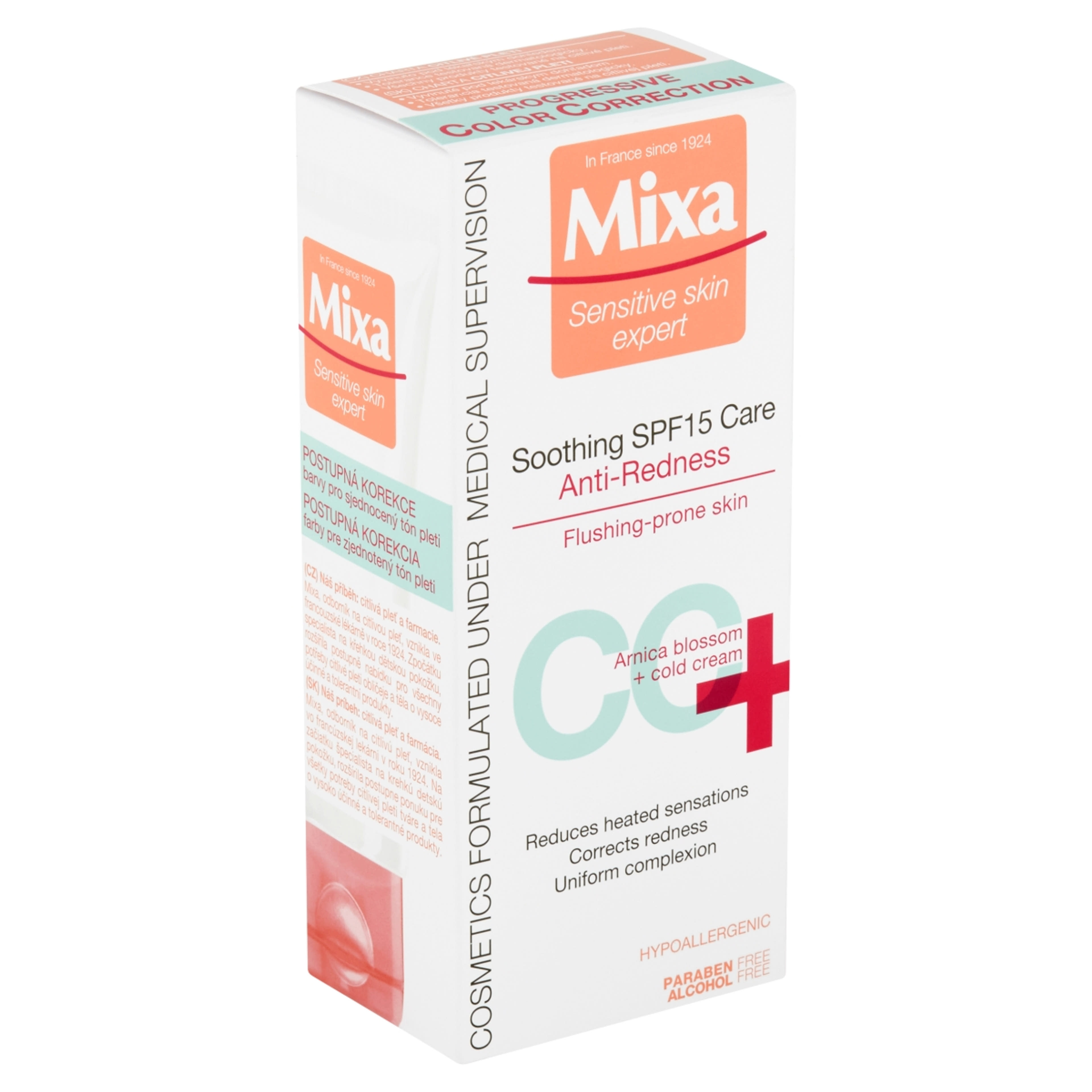 Mixa Anti-Redness kipirosodás elleni, bőrnyugtató ápoló, SPF 15-tel - 50 ml-3