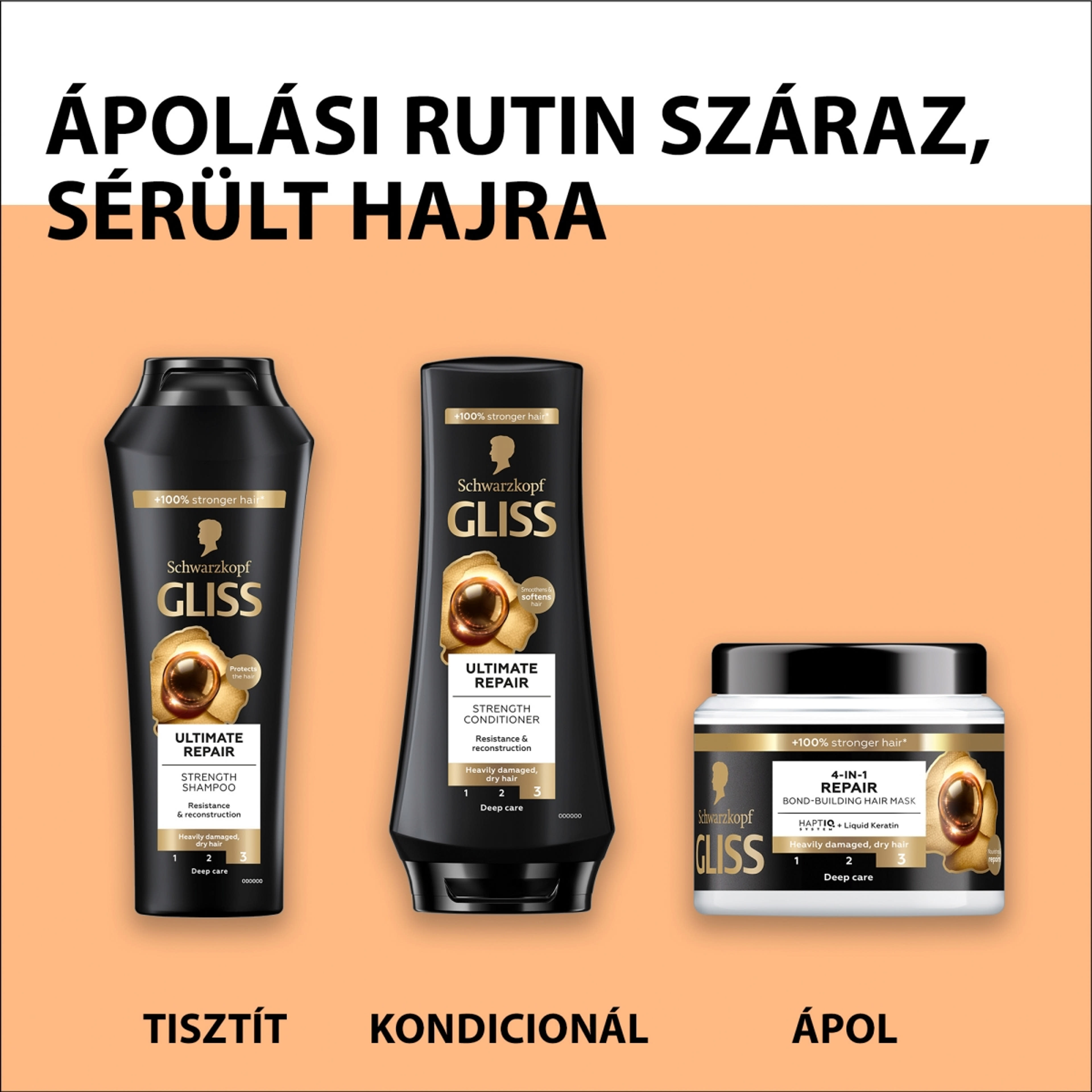 Gliss Ultimate Repair hajregeneráló balzsam - 200 ml-6