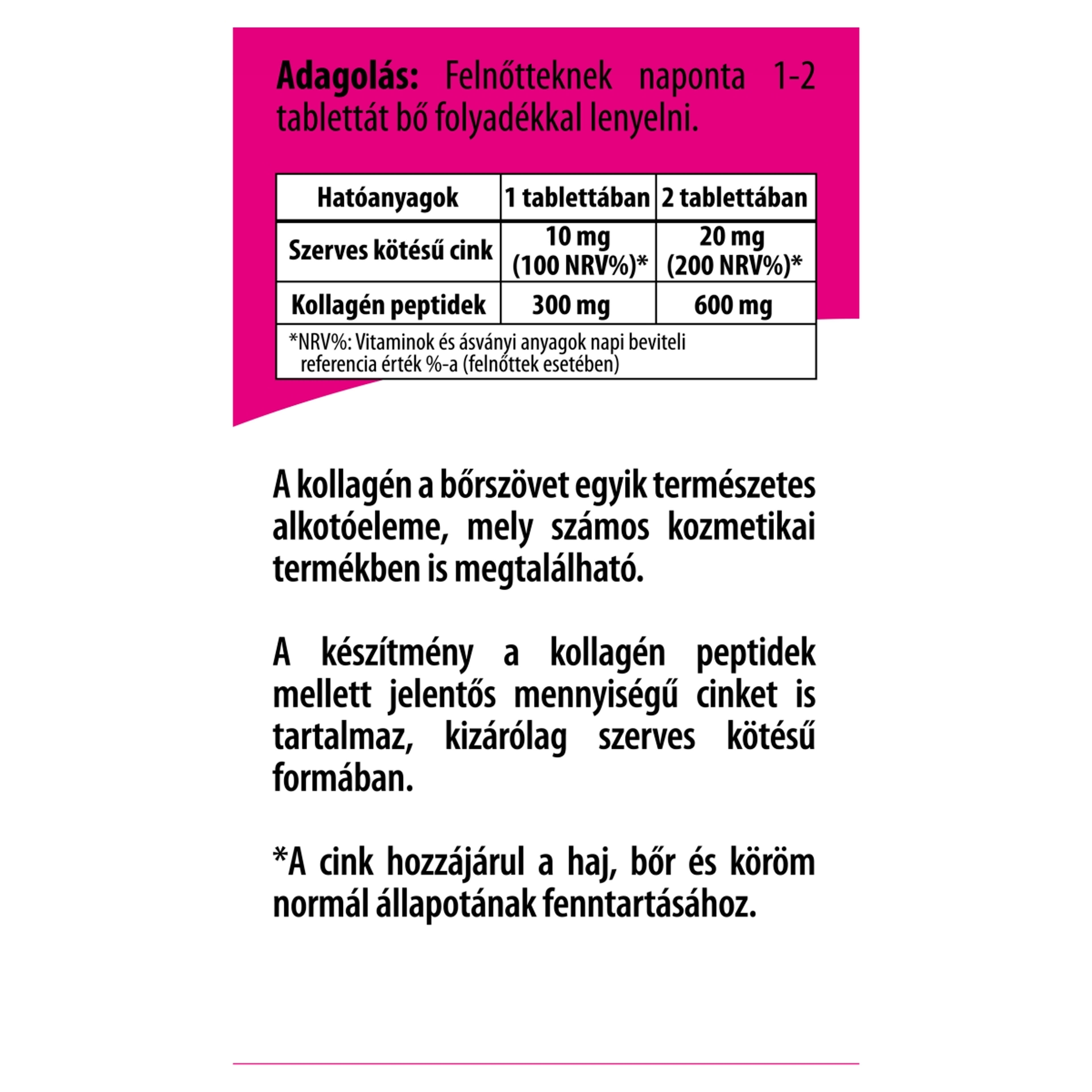 Bioco Kollagén Tripla étrenkiegészítő tabletta - 60 db-3
