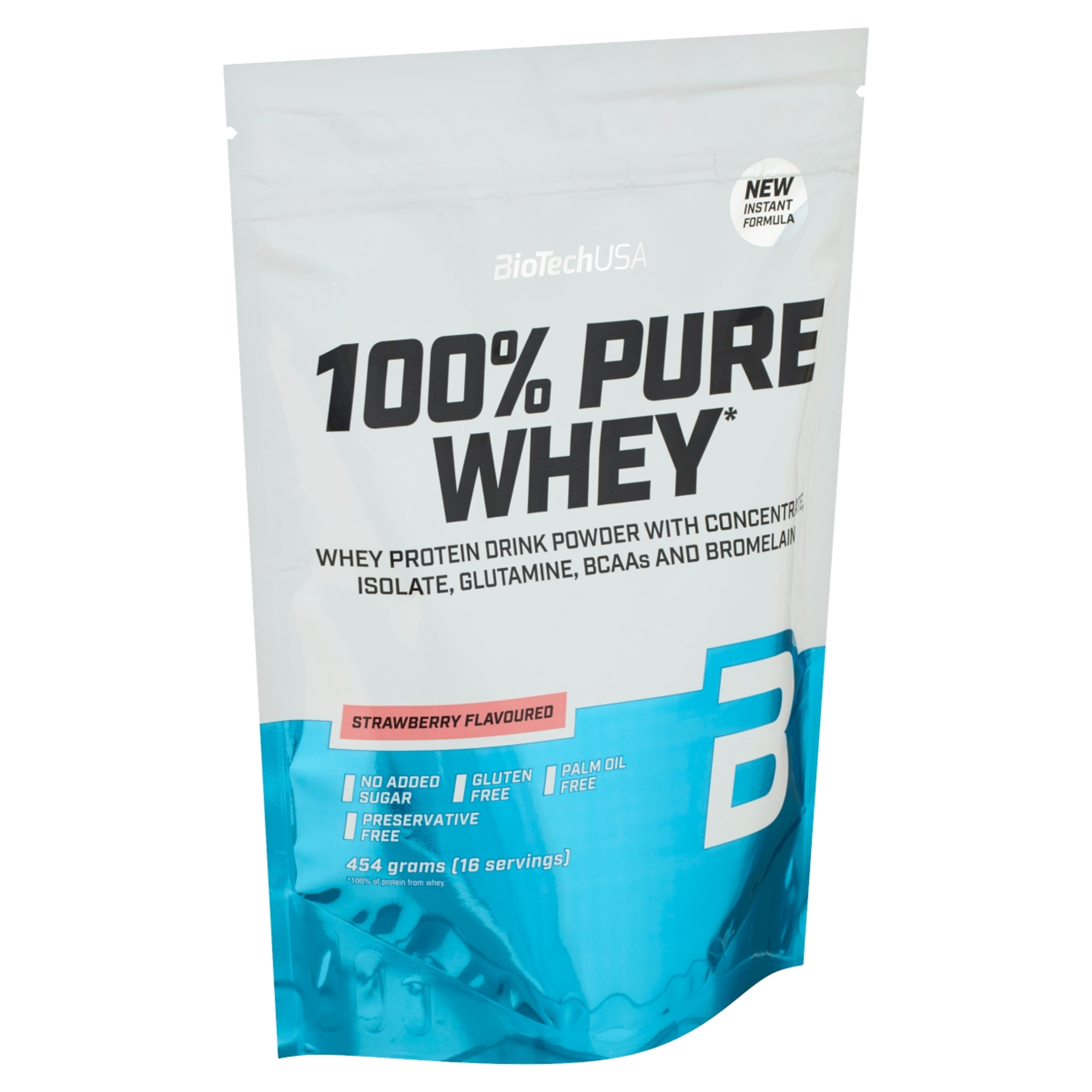 BioTechUSA 100% Pure Whey Eper ízű fehérjepor - 454 g-2