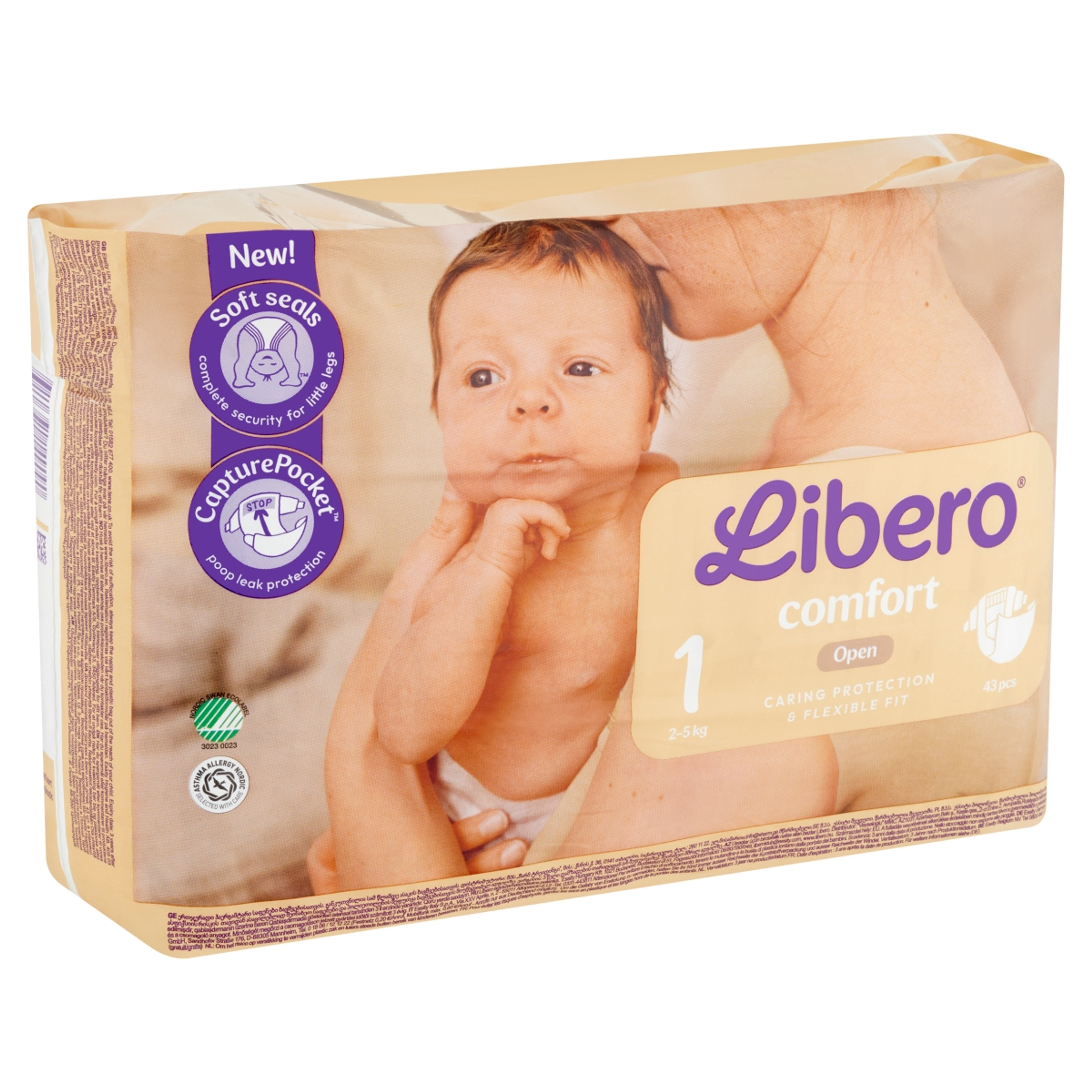 Libero Comfort nadrágpelenka, méret: 1, 2-5 kg - 43 db-2