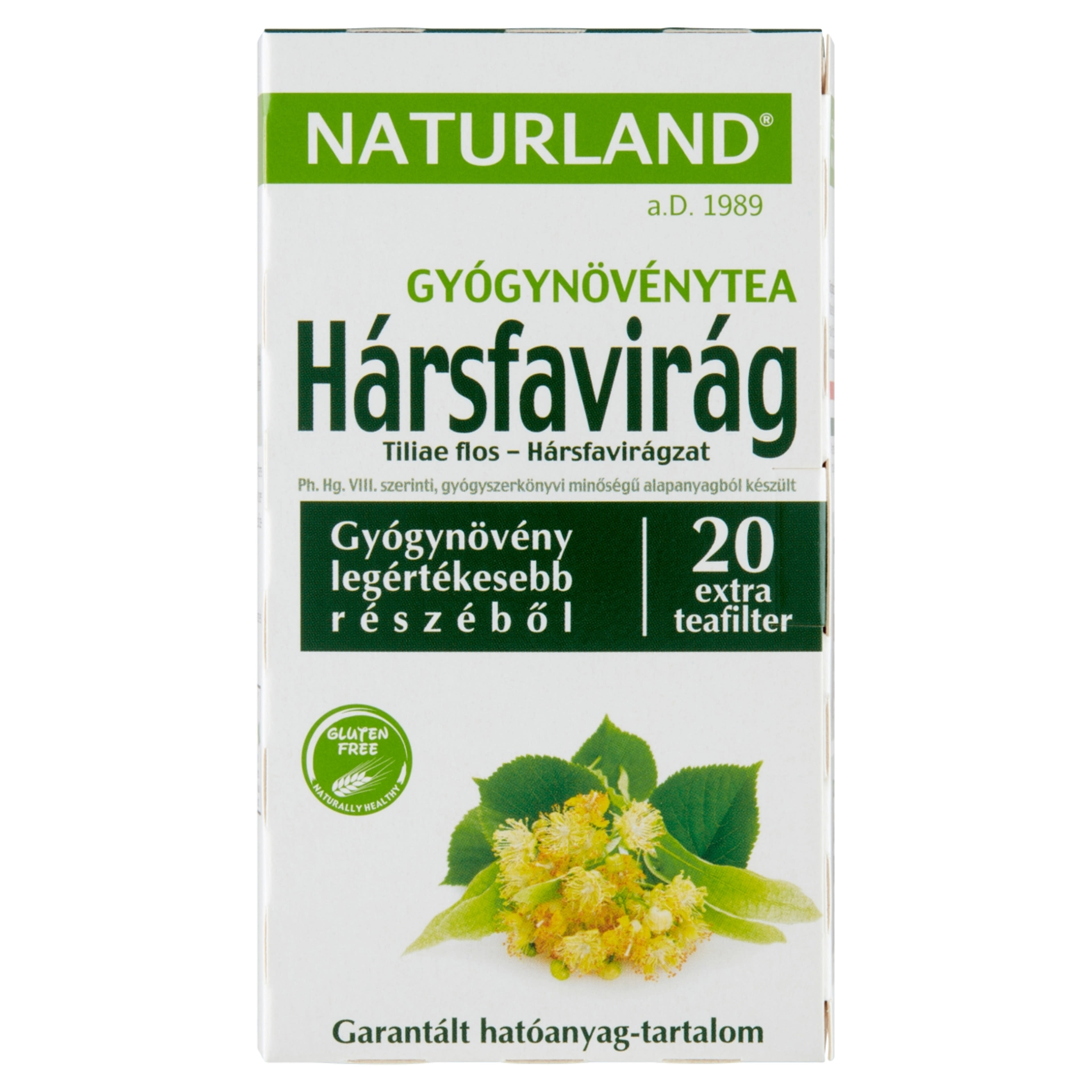 Naturland Hársfavirág tea extra filteres - 20x1,25 g-1