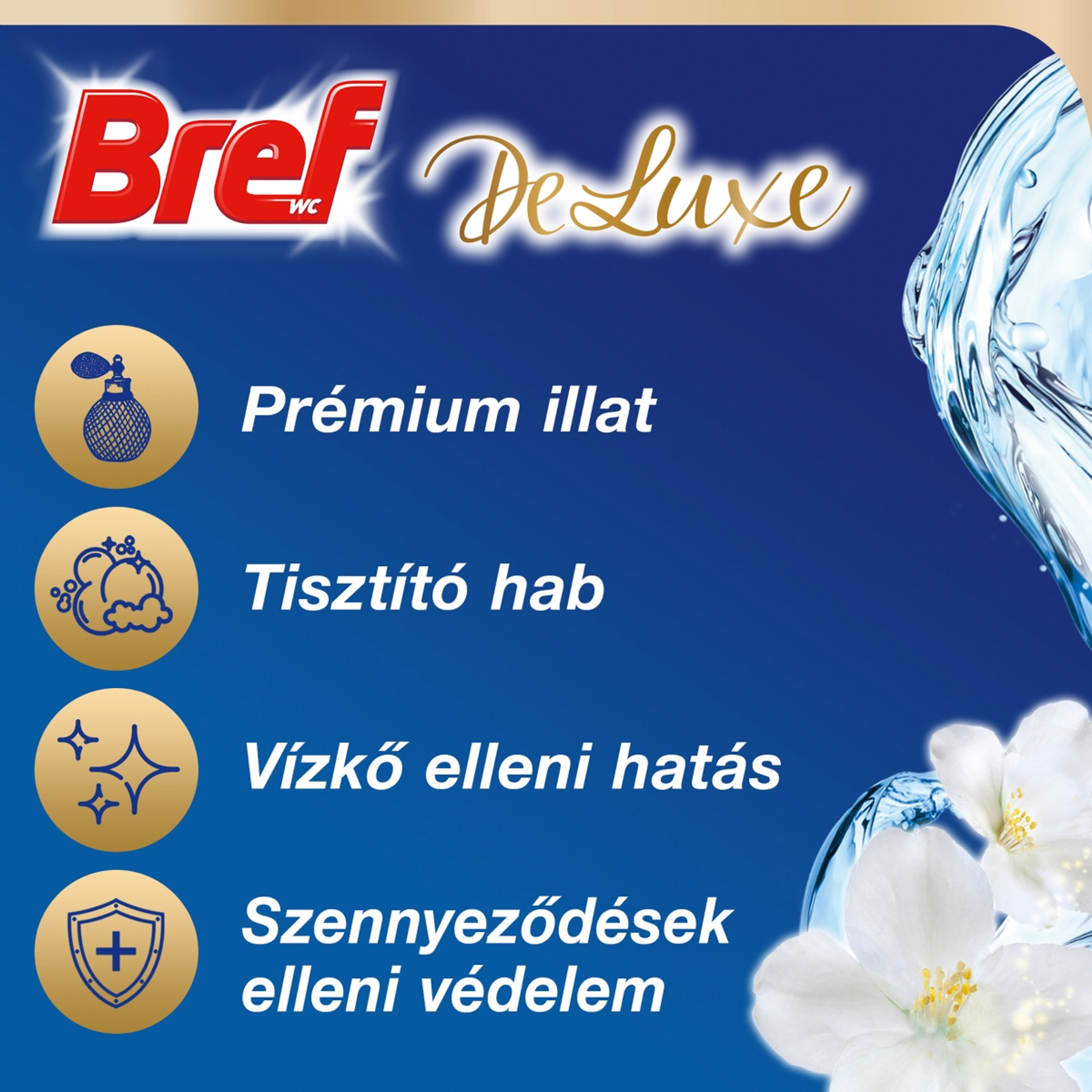 Bref Deluxe Lovely Jasmine WC illatosító (3x50 g) - 150 g