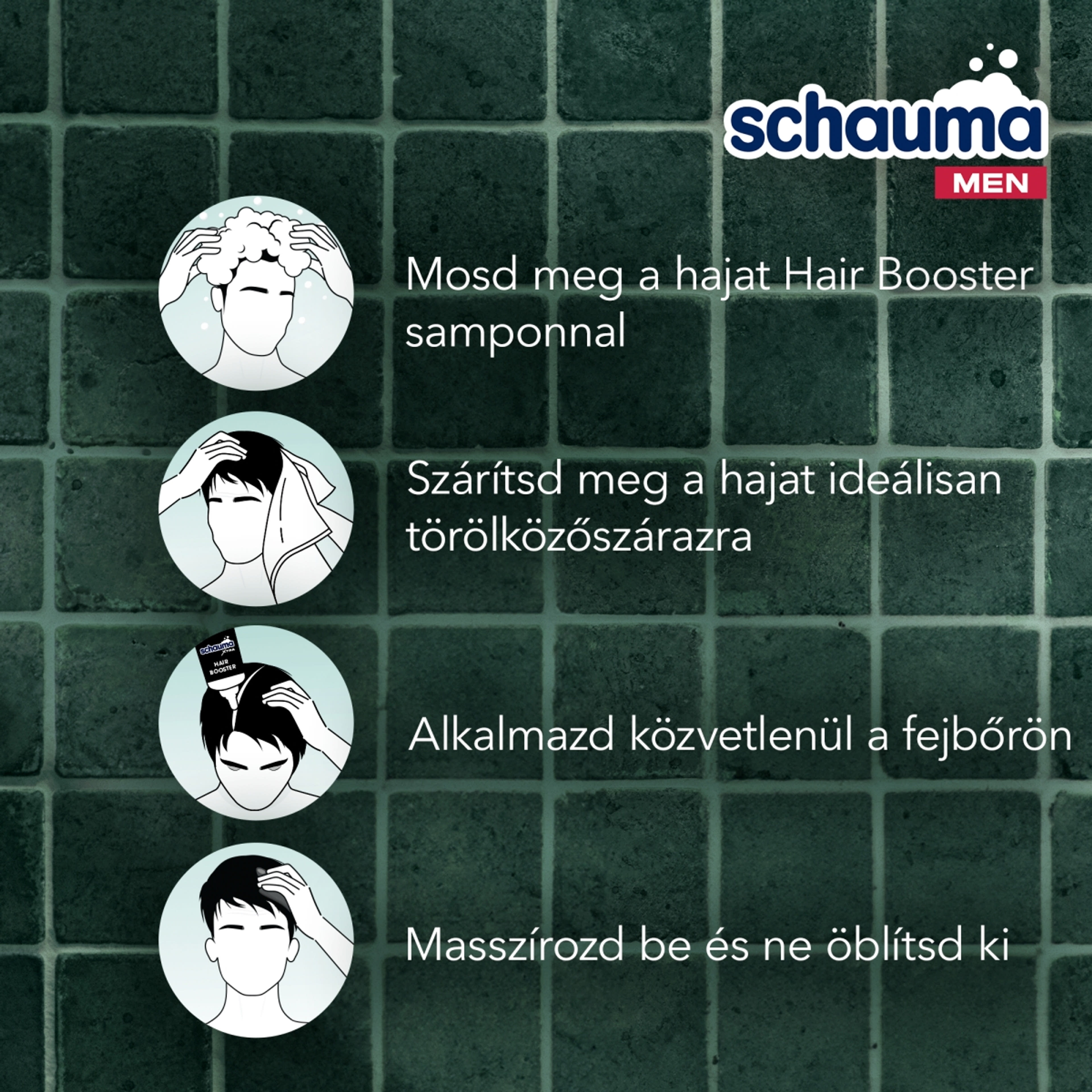 Schauma Men Hair Booster hajhagyma-aktiváló tonik - 200 ml-4