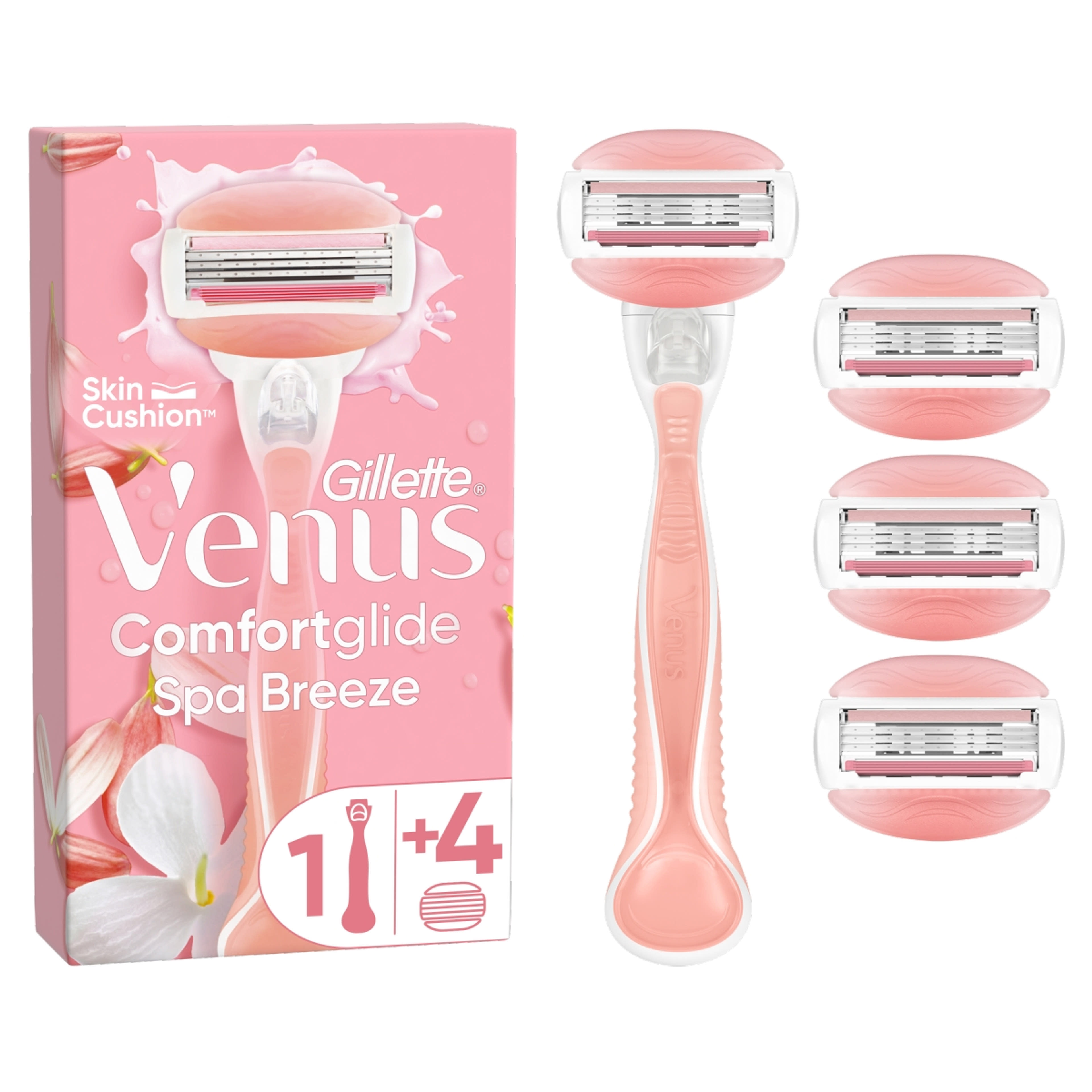 Gillette Venus ComfortGlide Spa Breeze borotvakészülék 3 pengés + 4 borotvabetét - 1 db-8
