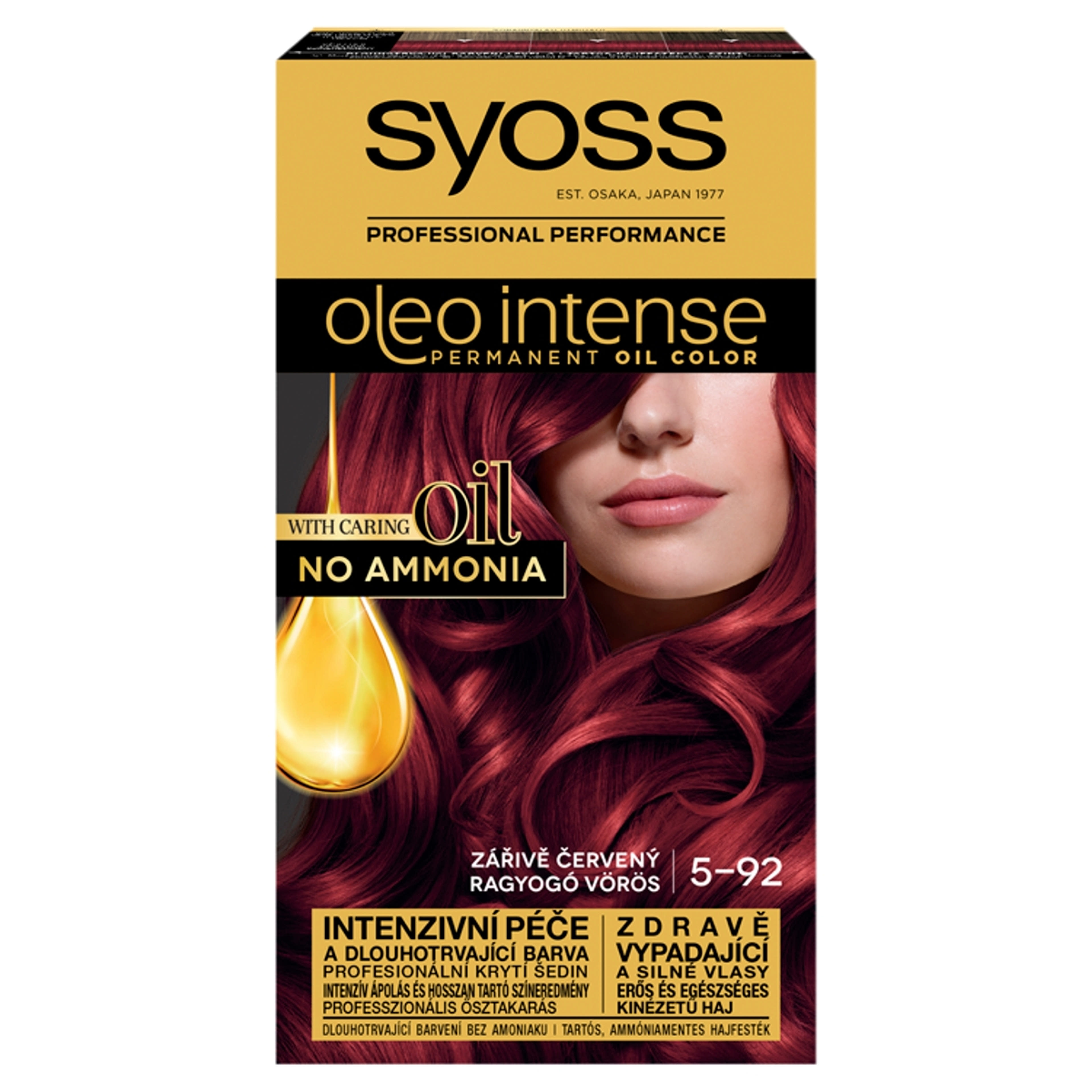 Syoss Color Oleo intenzív olaj hajfesték 5-92 ragyogó vörös - 1 db