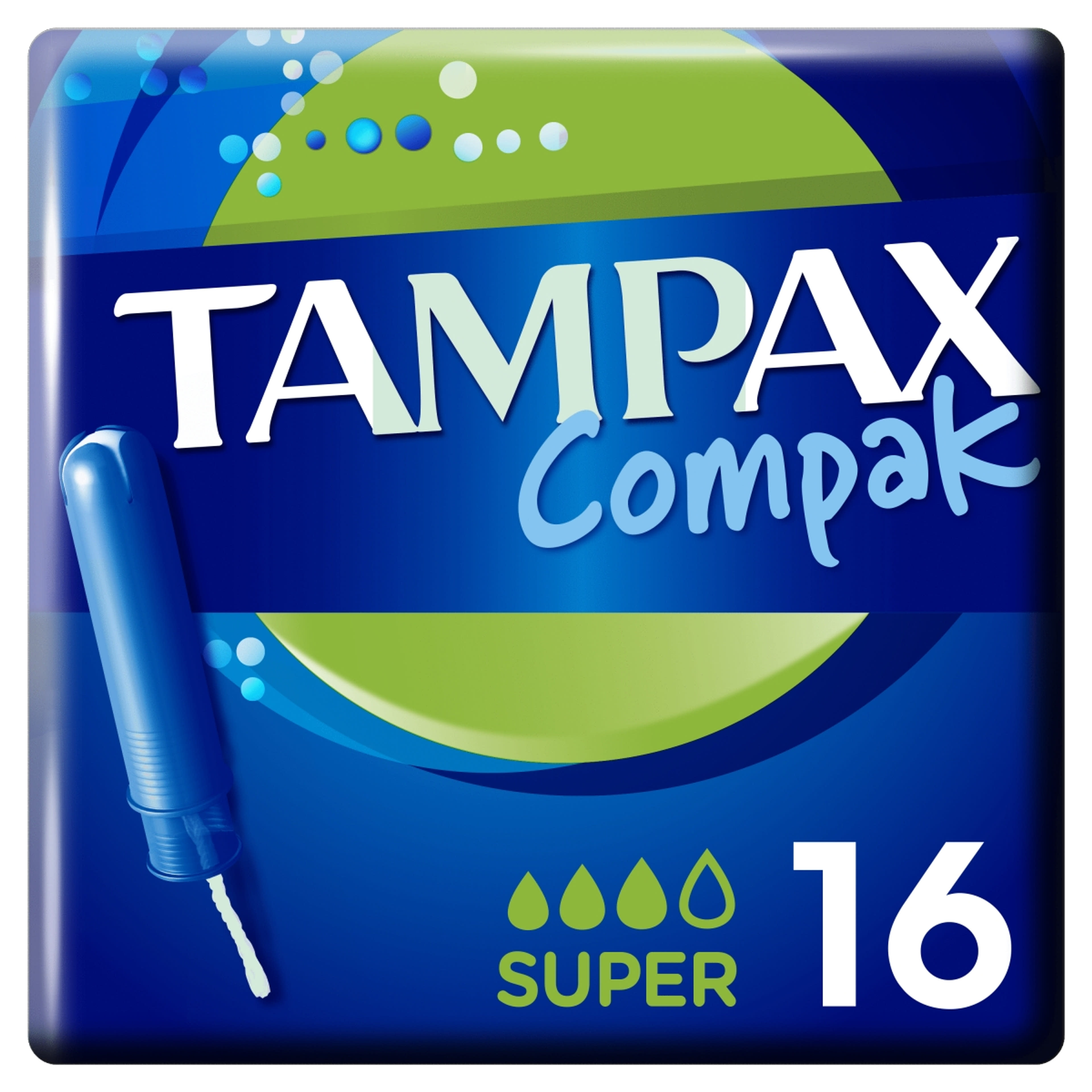 Tampax Super Compak tampon applikátorral - 16 db-6