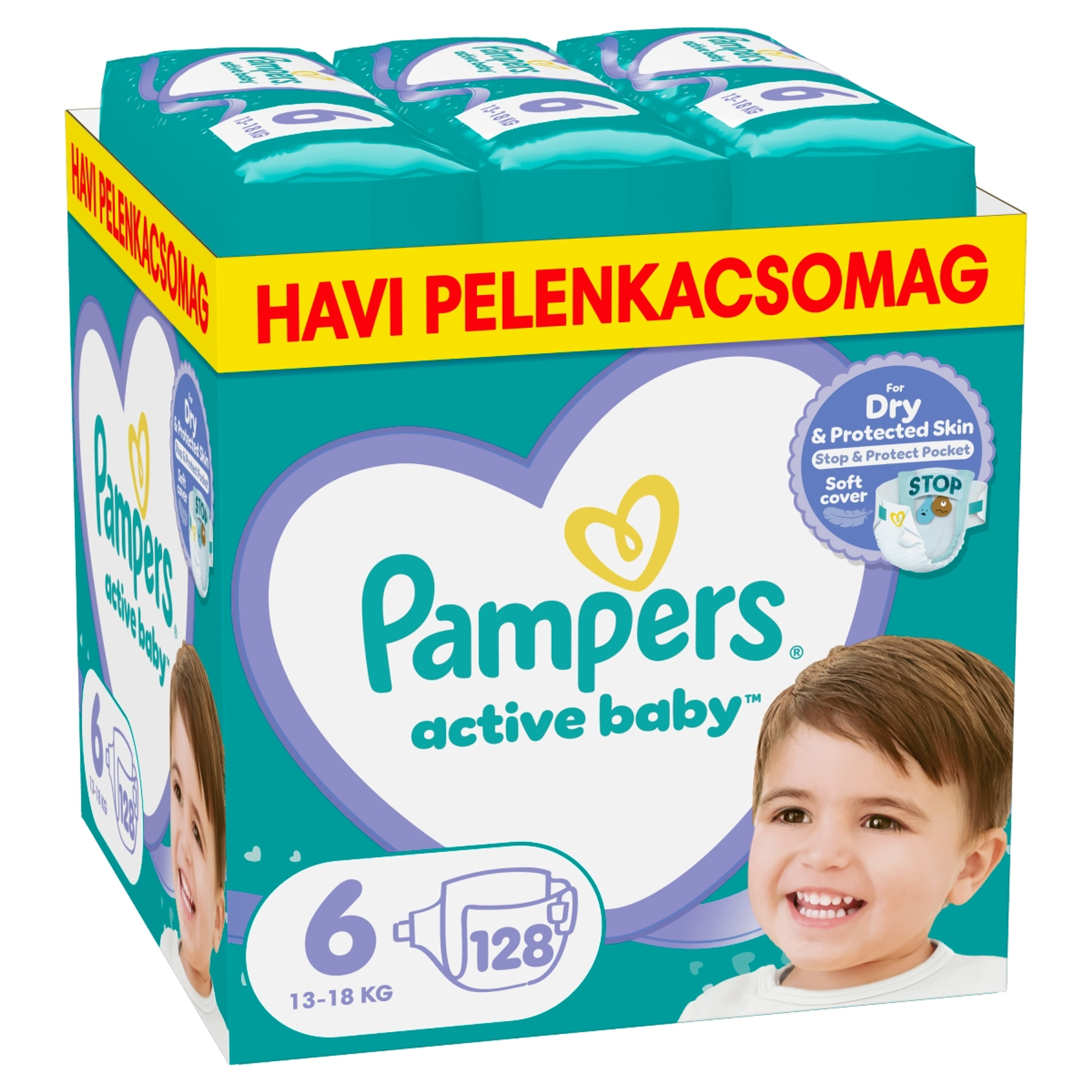 Pampers Active baby Monthly Pack 6 13-18 kg - 128 db-9