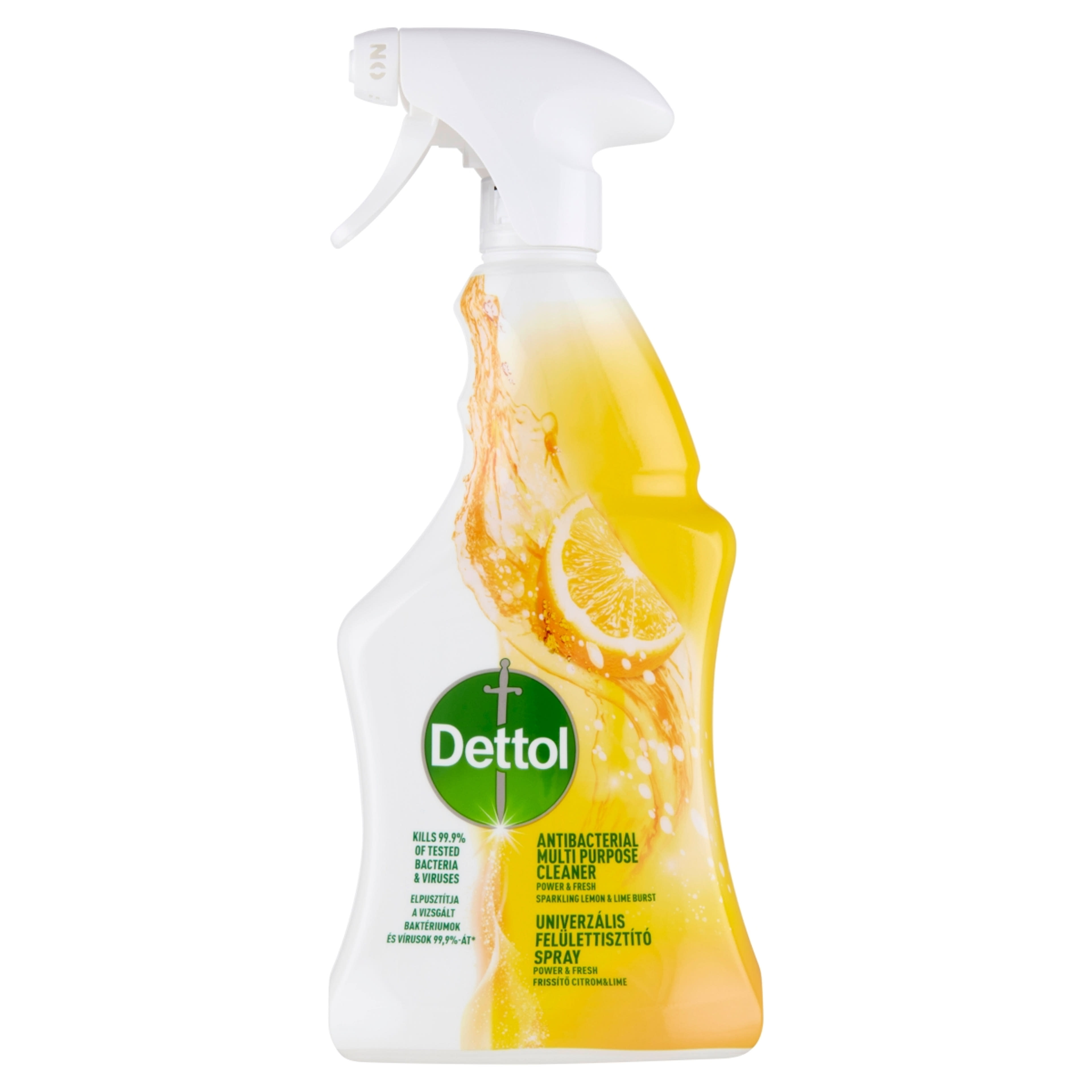 Dettol Power&Fresh Frissítő Citrom&Lime univerzális felülettisztító spray - 500 ml