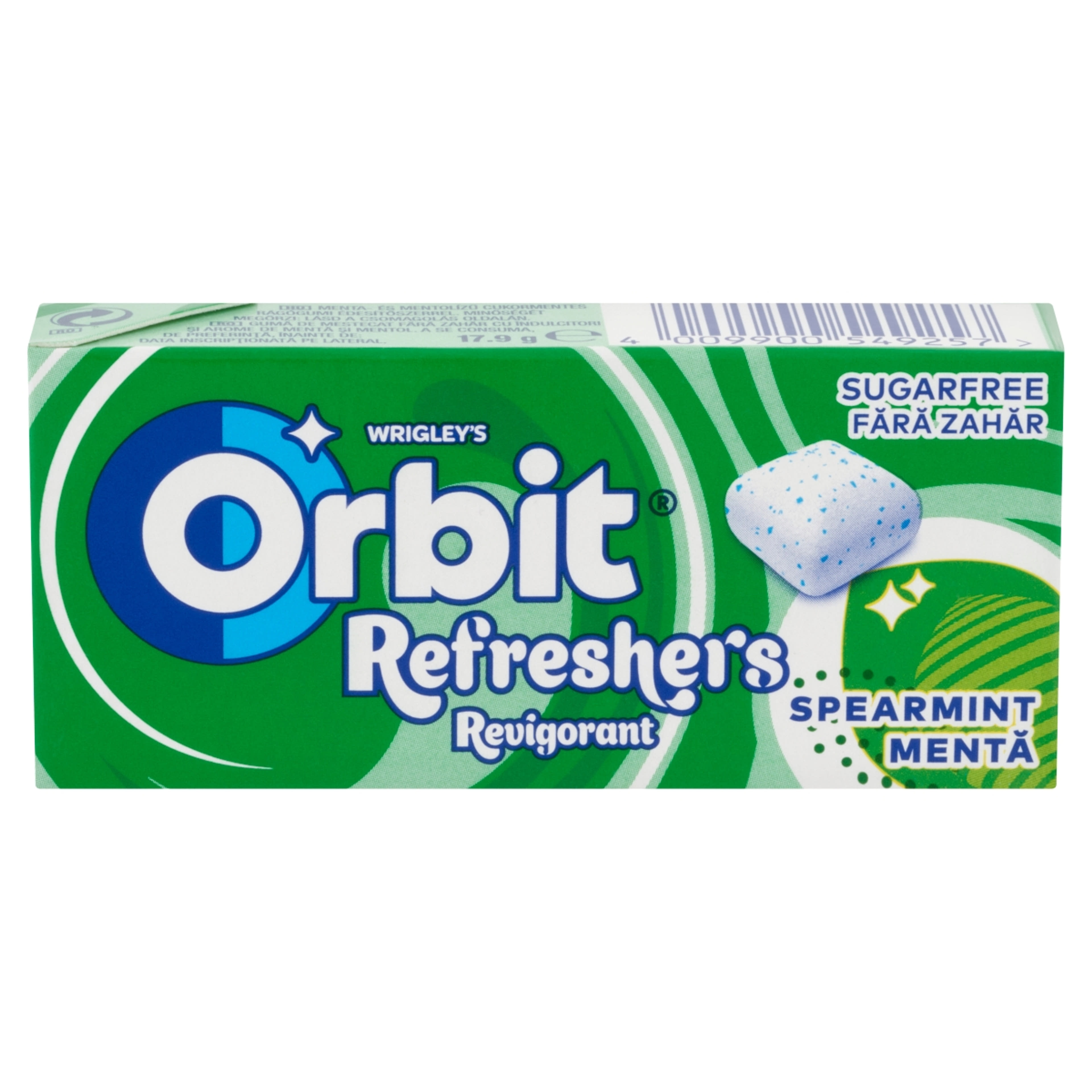 Orbit Refreshers Spearmint menta- és mentolízű rágógumi - 17,9 g-2