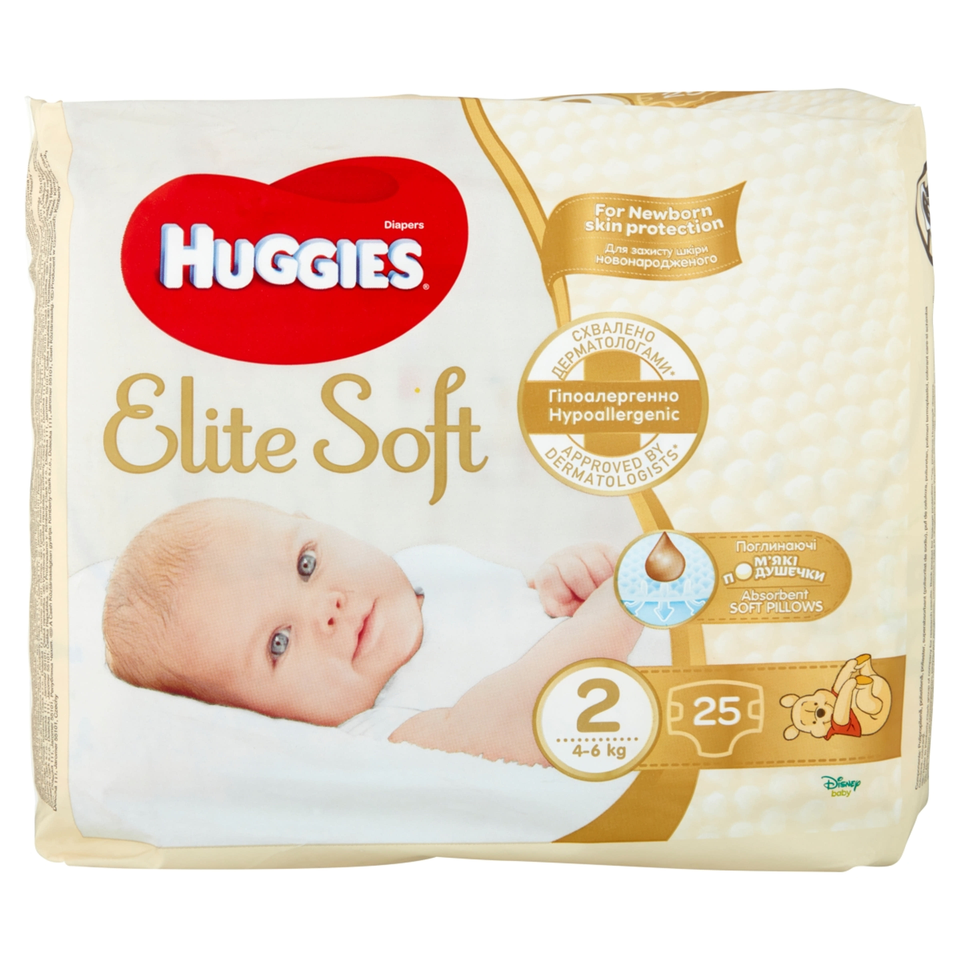 Huggies Elite Soft 2 újszülött nadrágpelenka 4-6 kg - 25 db