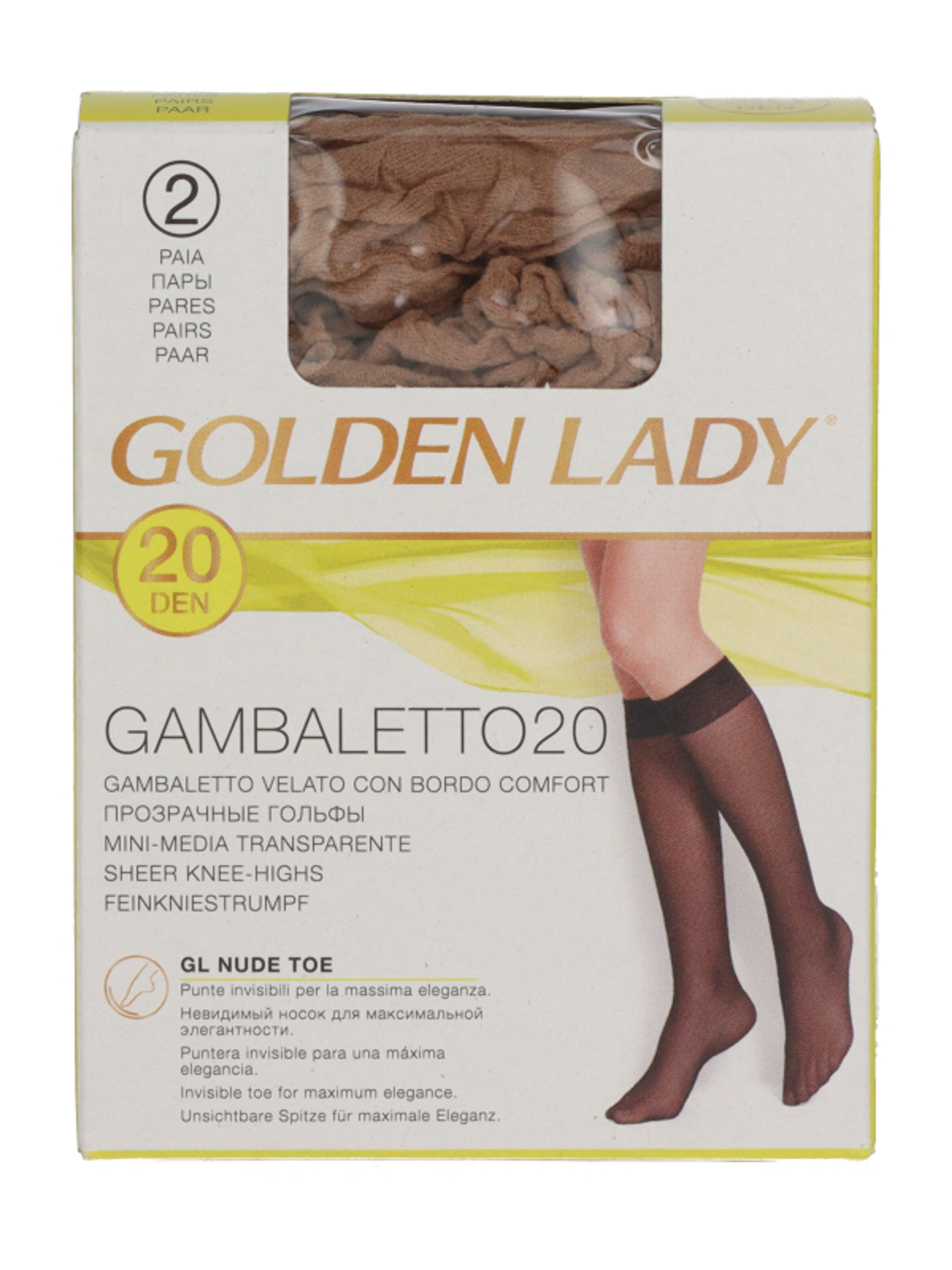 Golden Lady Gambaletto térdfix 20 Den Melon - 2 db