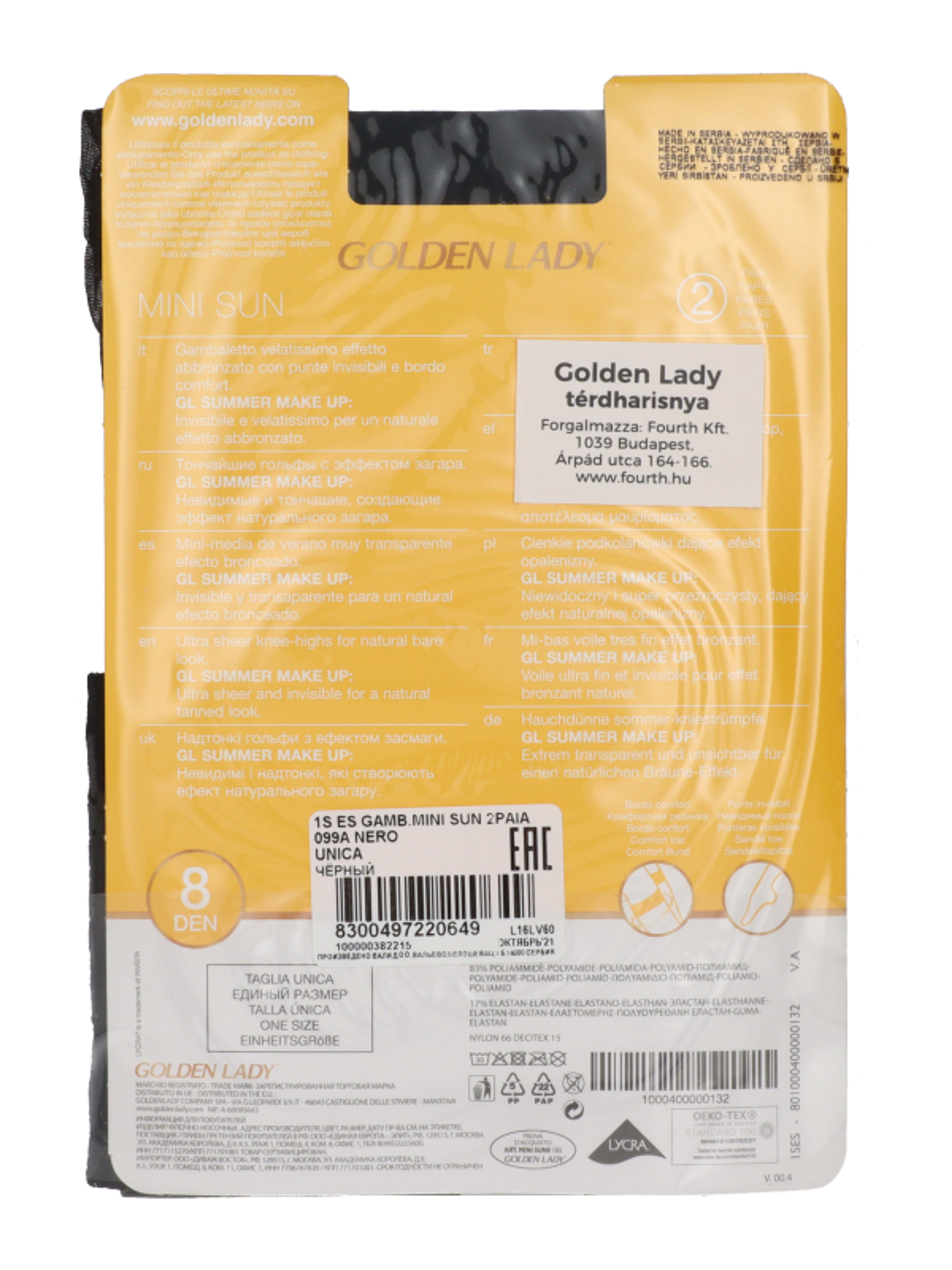 Golden Lady Mini Sum térdfix 8Den fekete - 2 db-3
