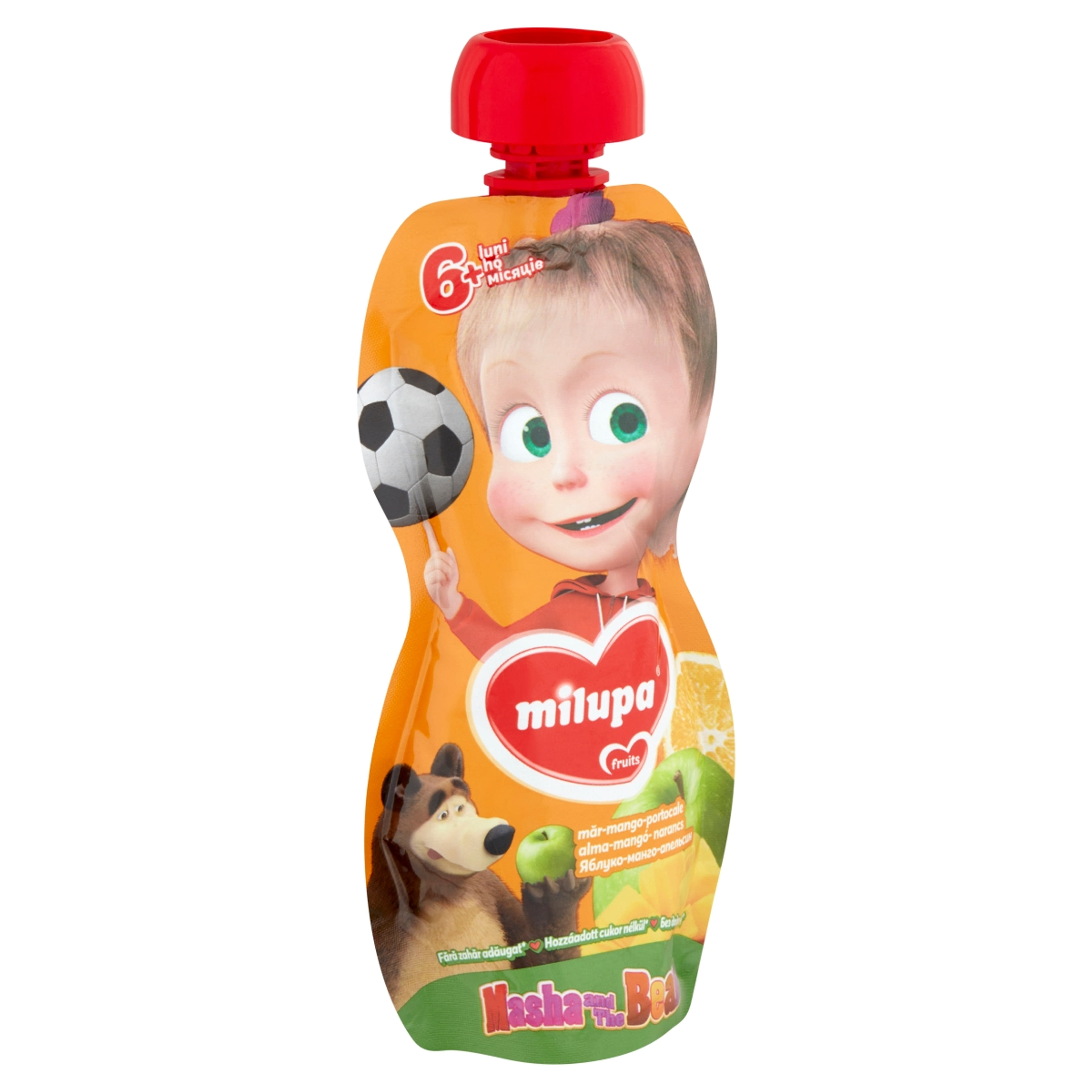 Milupa gyümölcspüré alma-mangó-narancs 6 hónapos kortól - 100 g-2