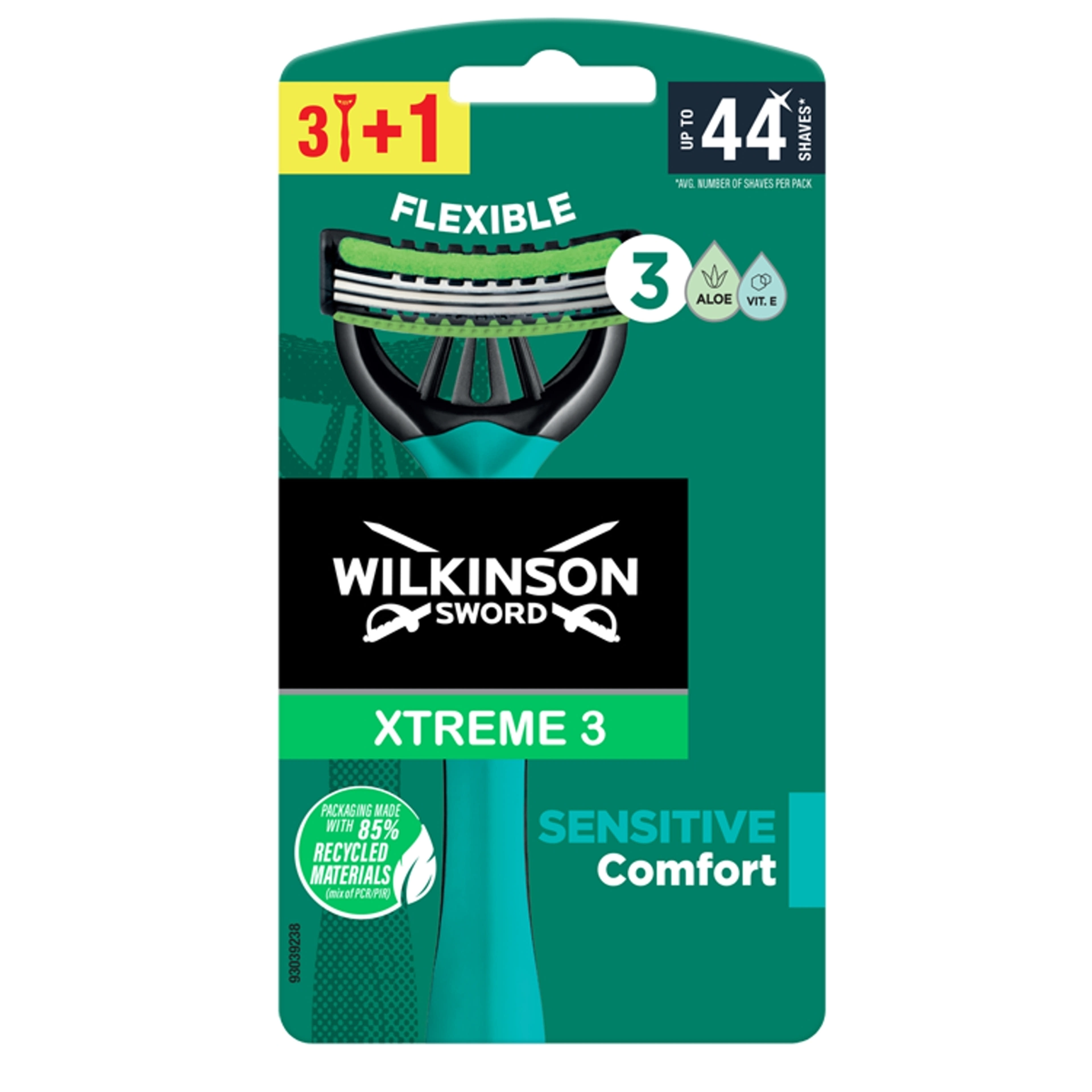 Wilkinson Xtreme 3 Sensitive eldobható borotva - 4 db