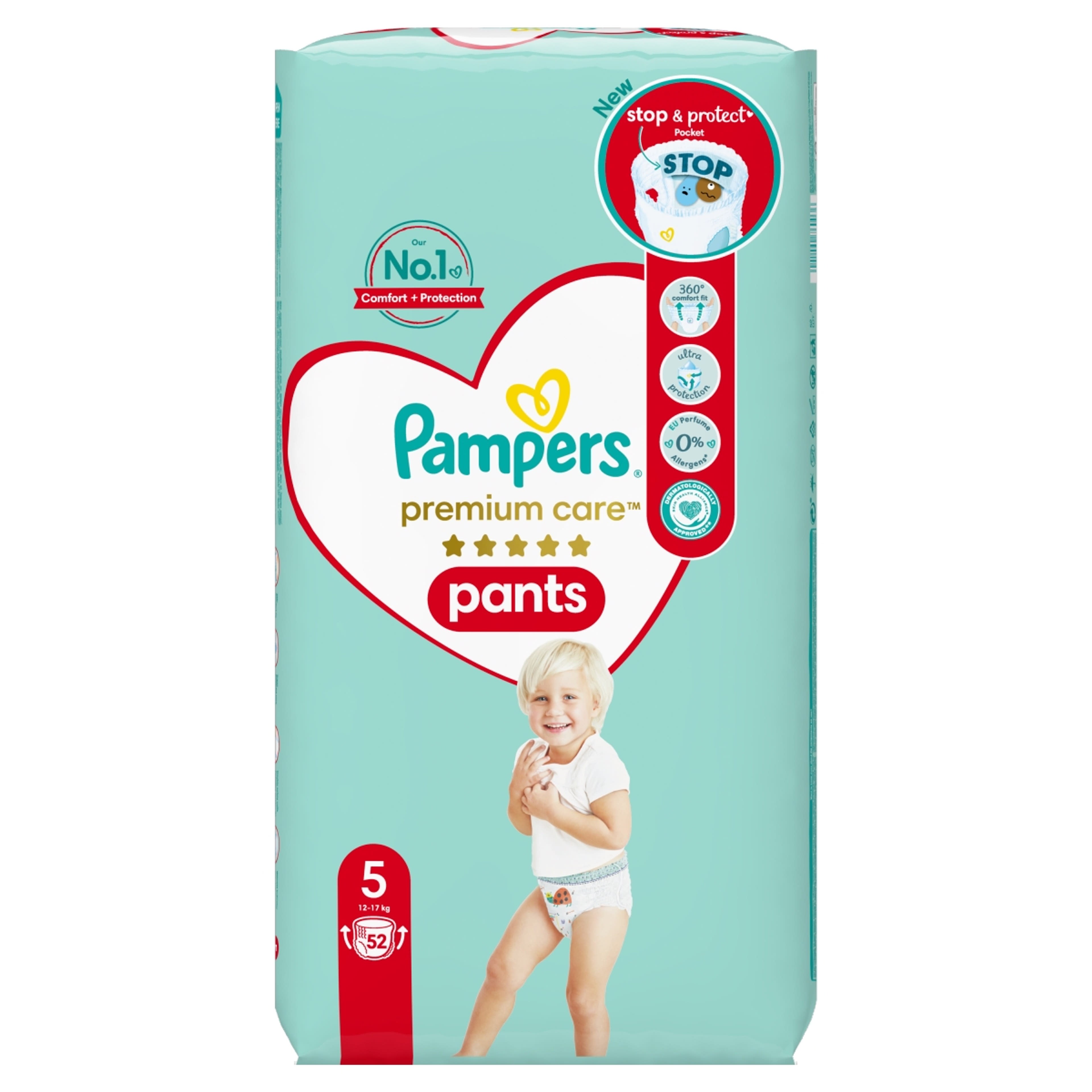 Pampers Premium Care Pants 5-ös 12-17 kg - 52 db-1