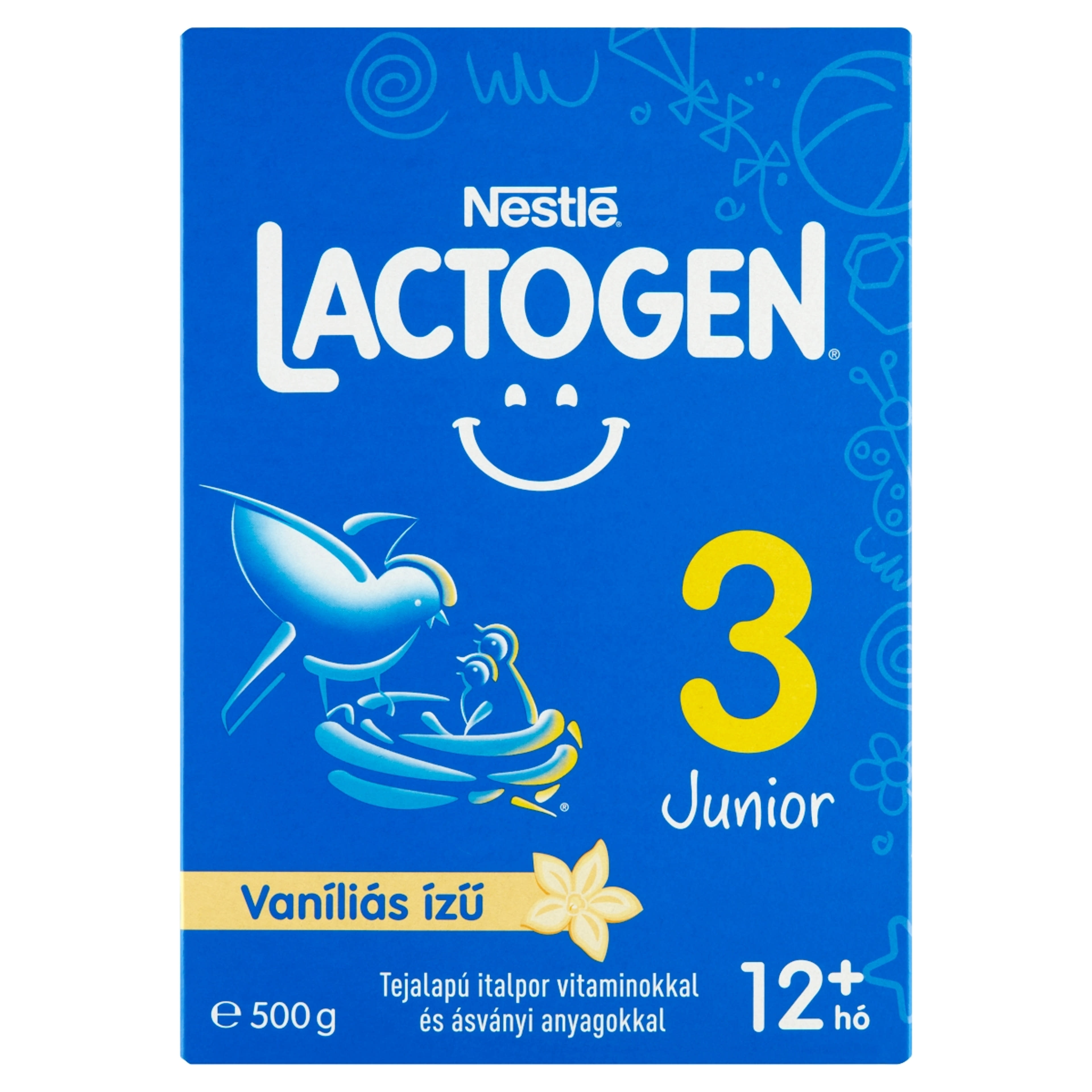 Nestlé Lactogen 3 Junior vaníliás ízű tejalapú italpor, 12 hónapos kortól - 500 g