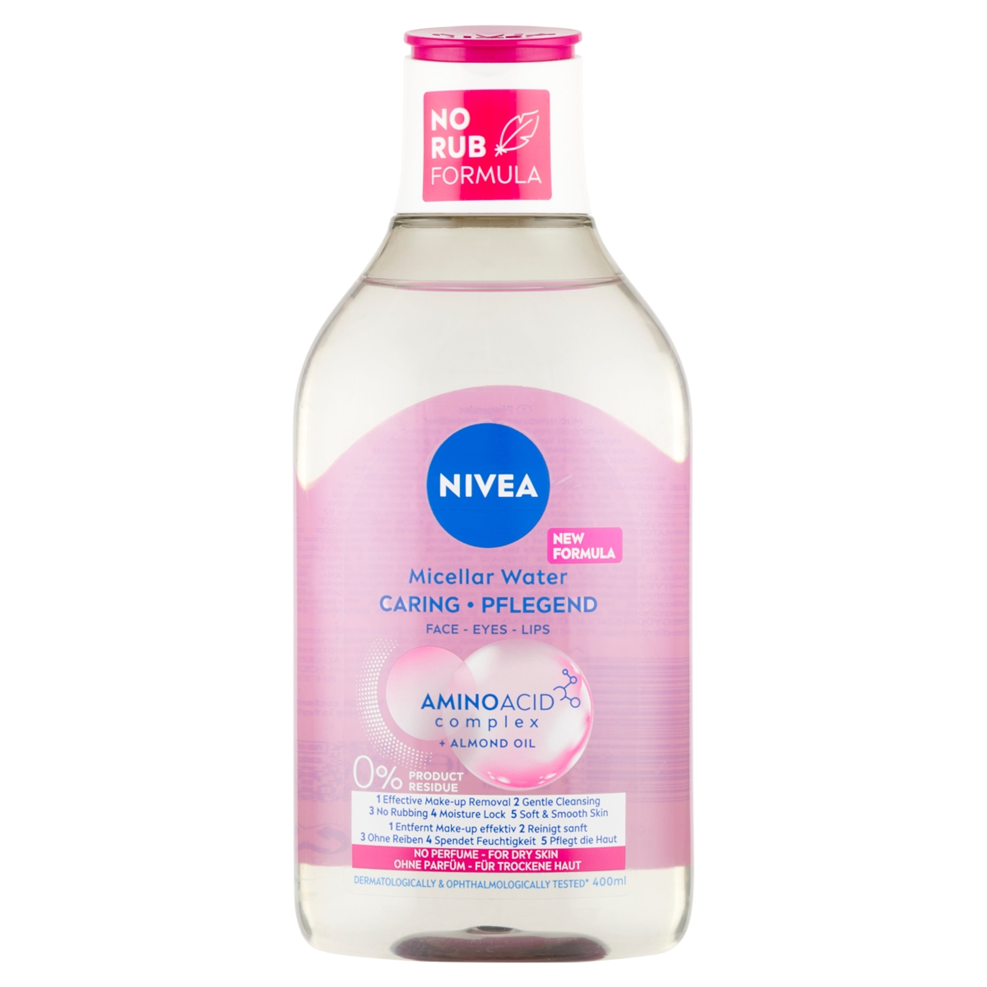 NIVEA Gyengéden Ápoló Micellás Arctisztító Száraz Bőrre - 400 ml