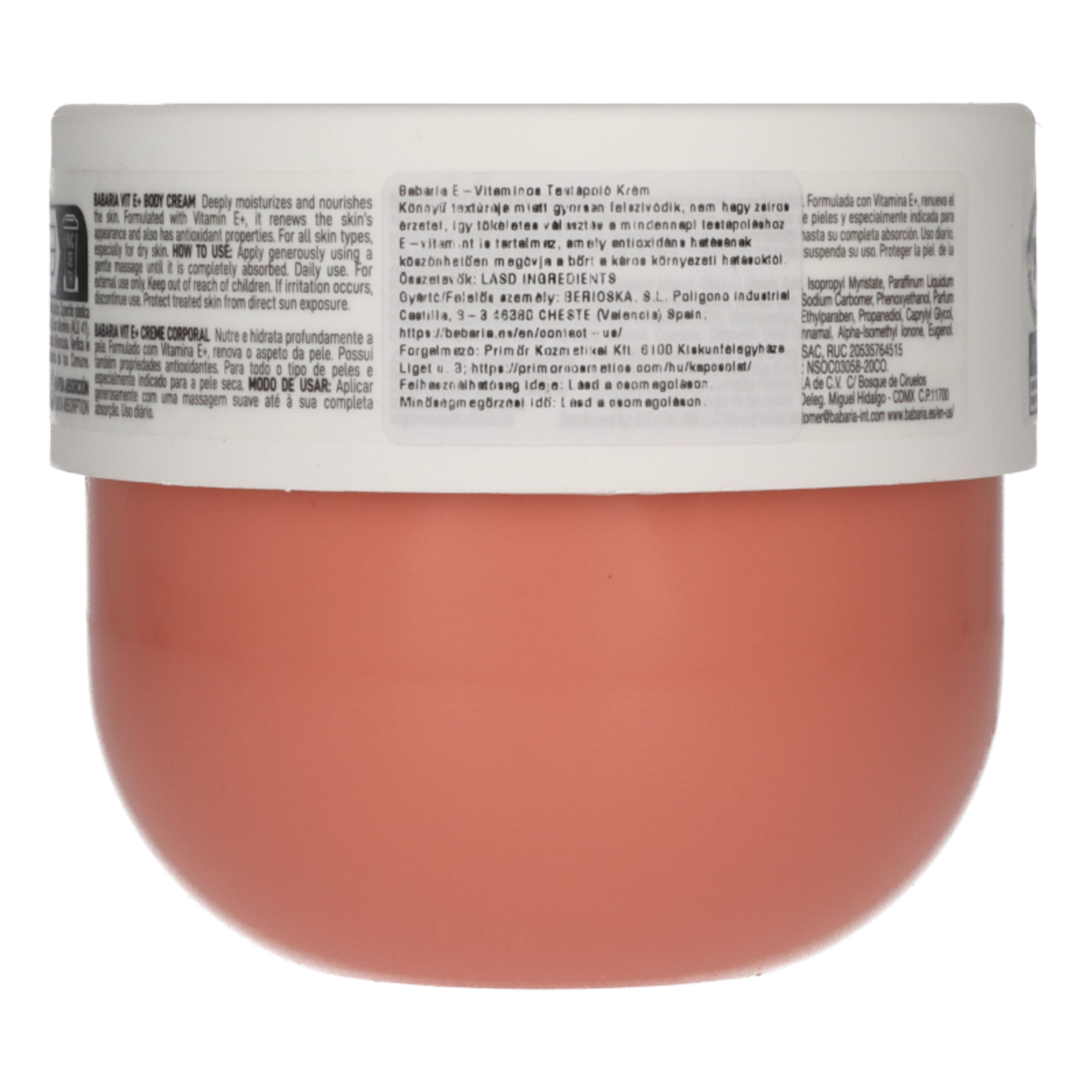 Babaria tápláló krém E-vitaminnal - 400 ml-3