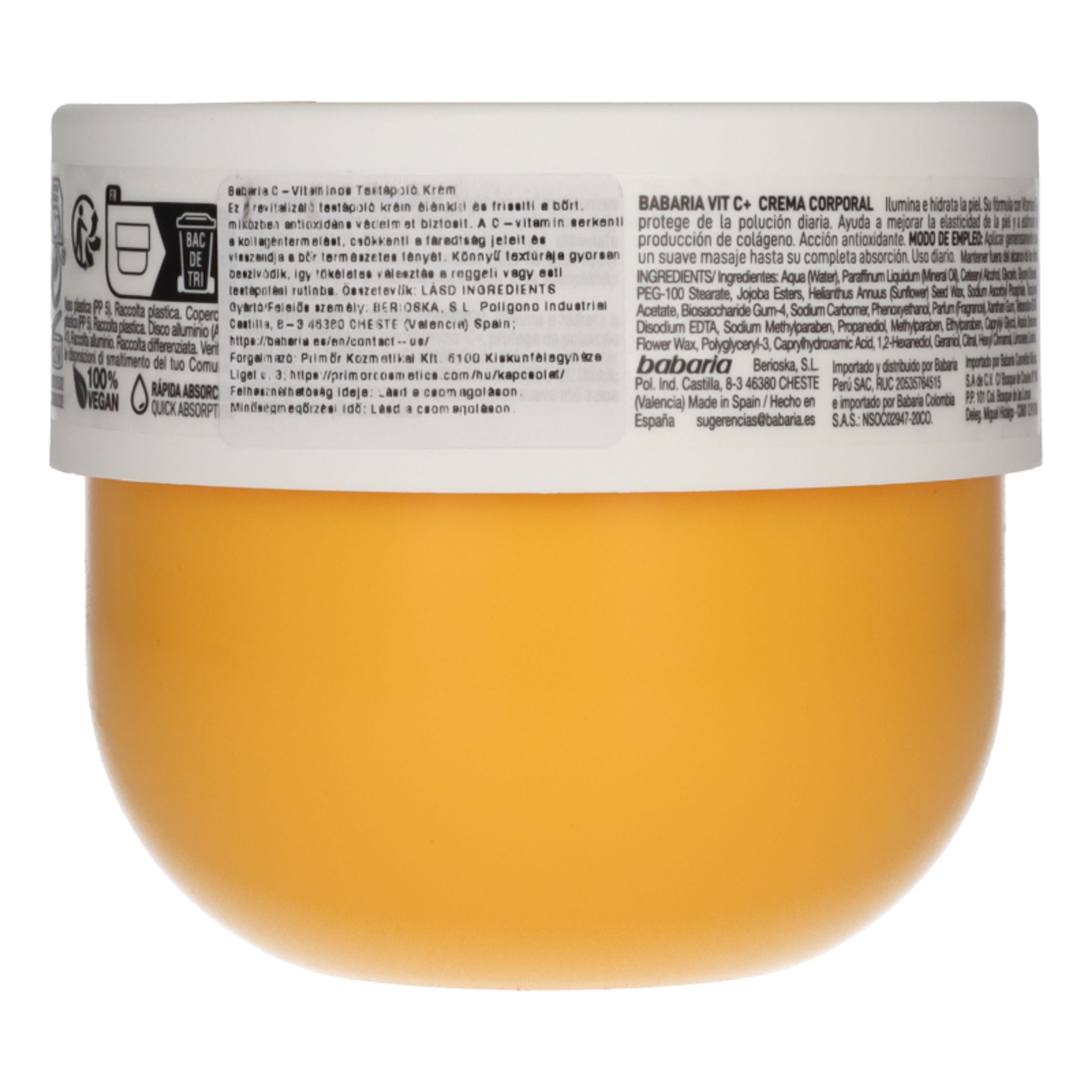 Babaria revitalizáló krém C-vitaminnal - 400 ml-3