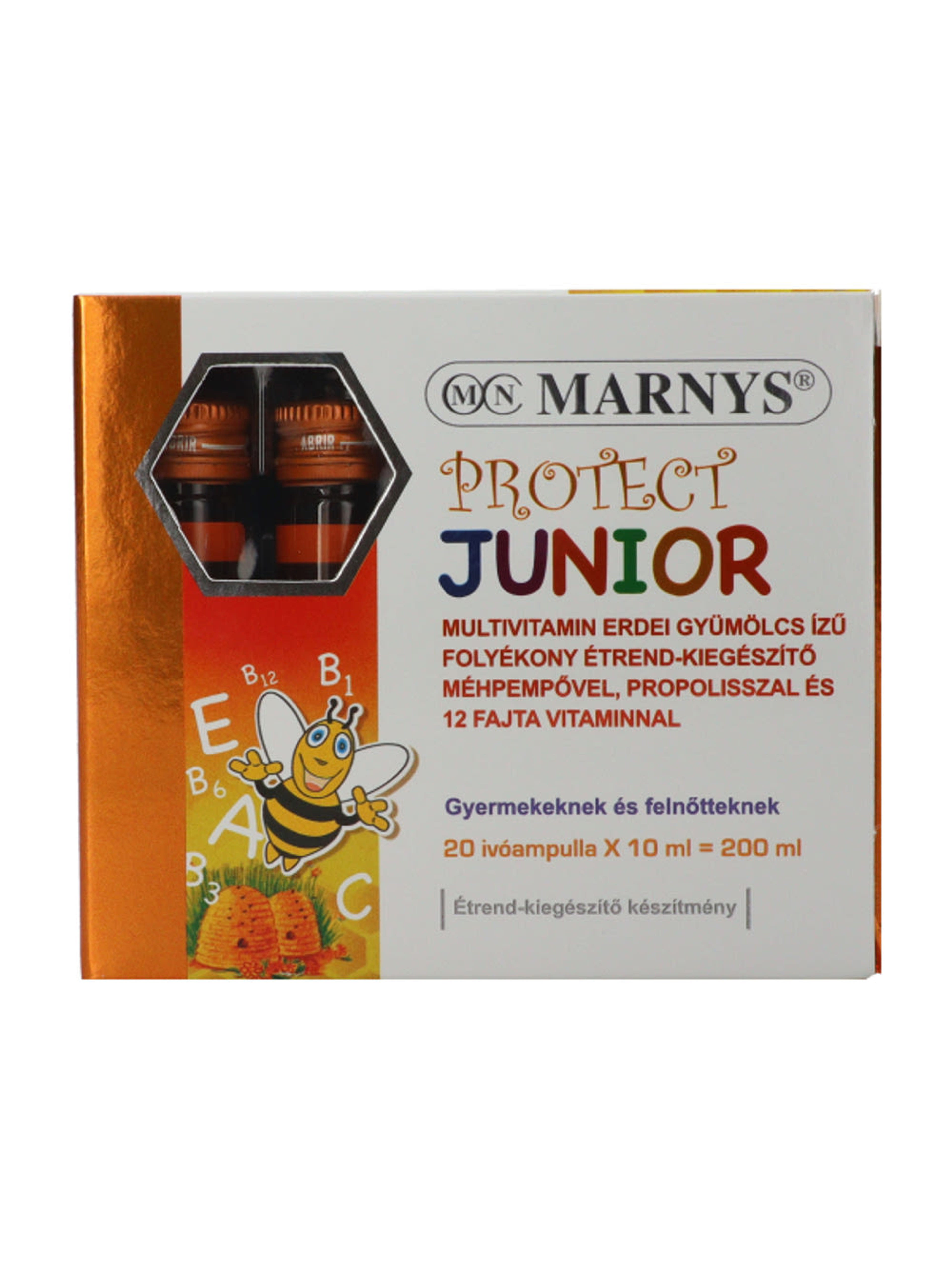 Marnys Protect Junior folyékony multivitamin méhpempővel és propolisszal ivóampullában (20 x 10 ml) - 200 ml