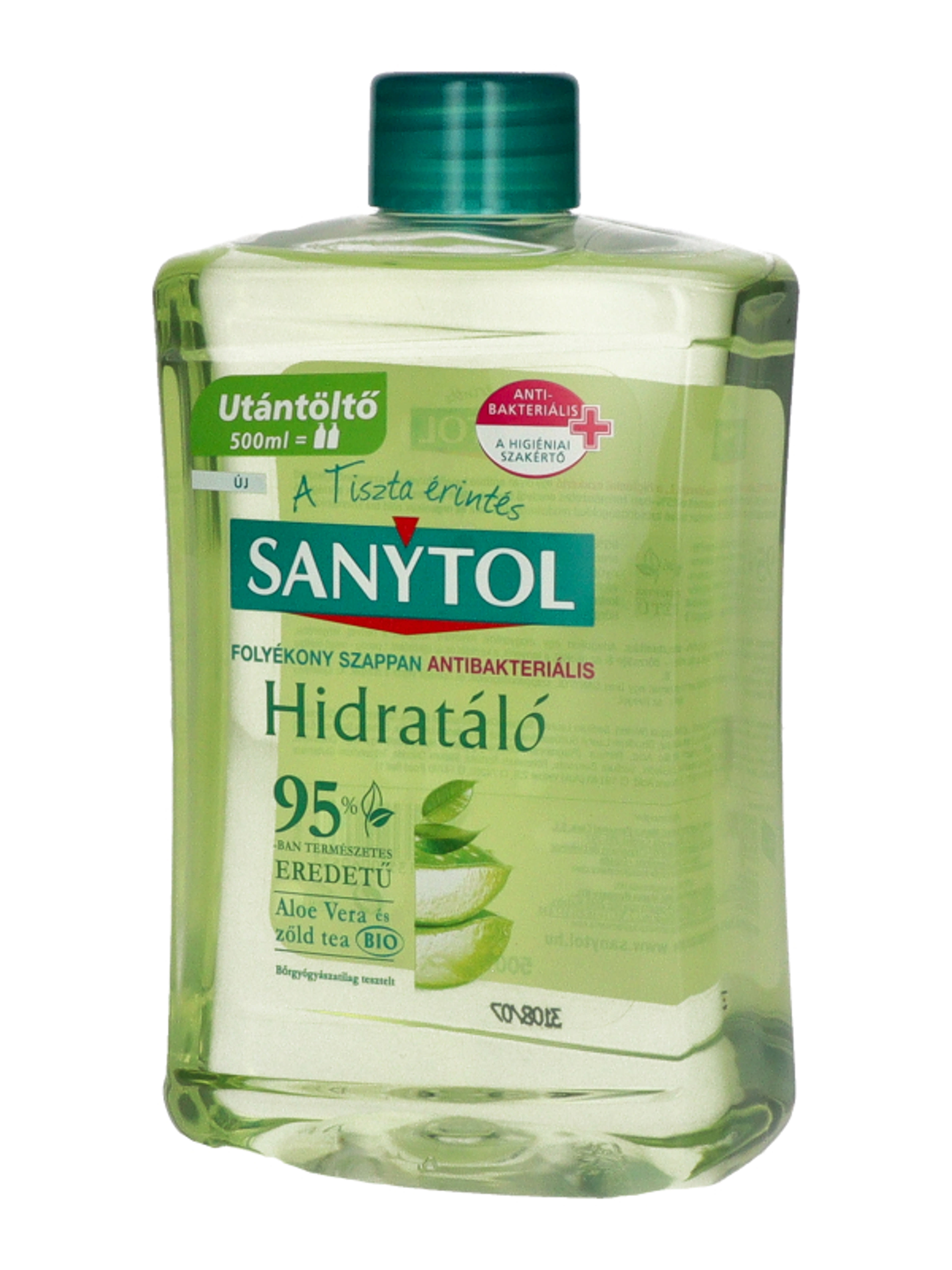 Sanytol antibakteriális folyékony szappan utántöltő zöld teával és aloe verával - 500 ml-4