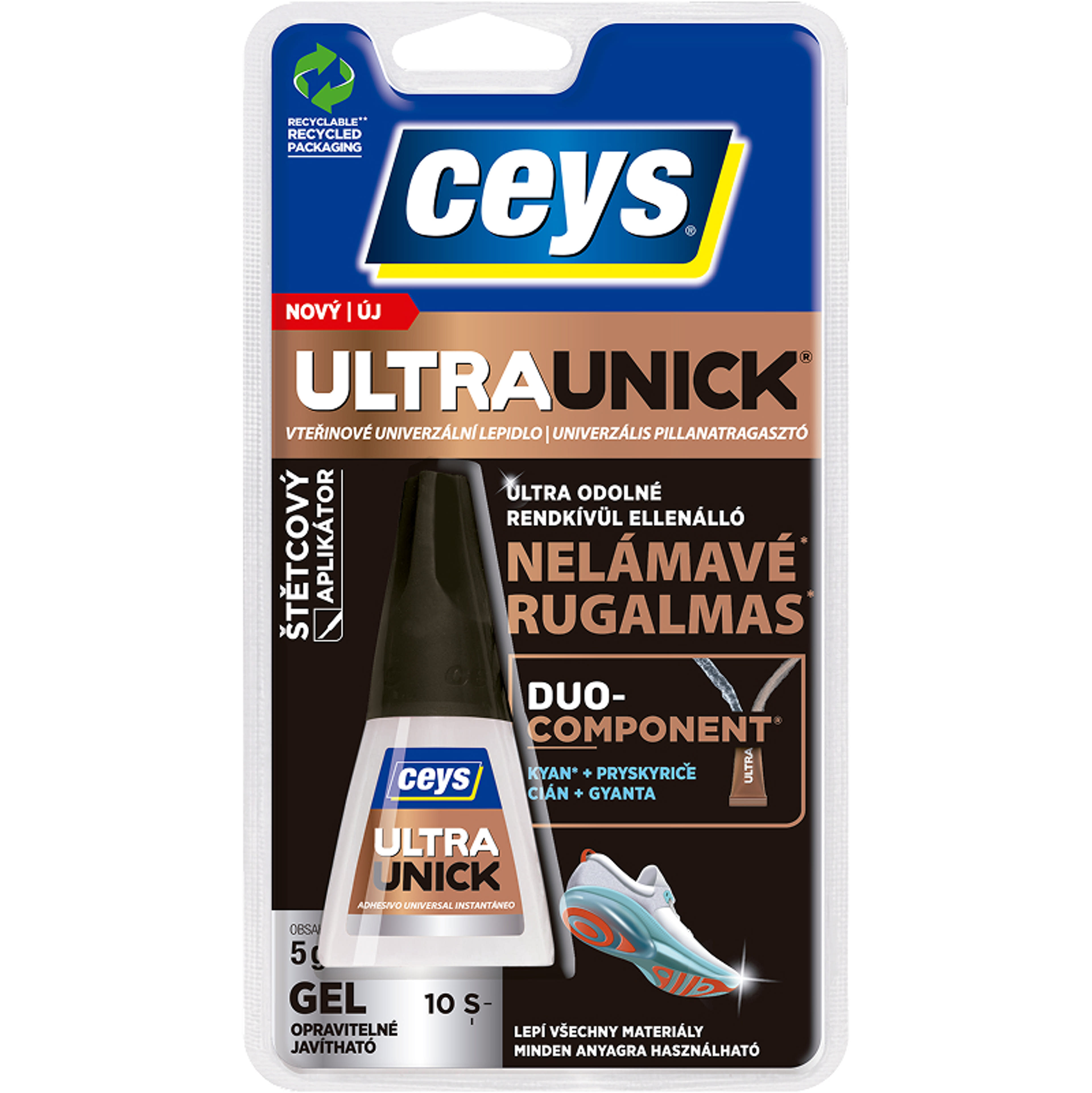 Ceys Ultra Unic ecsetes pillanatragasztó gél - 5 g-2
